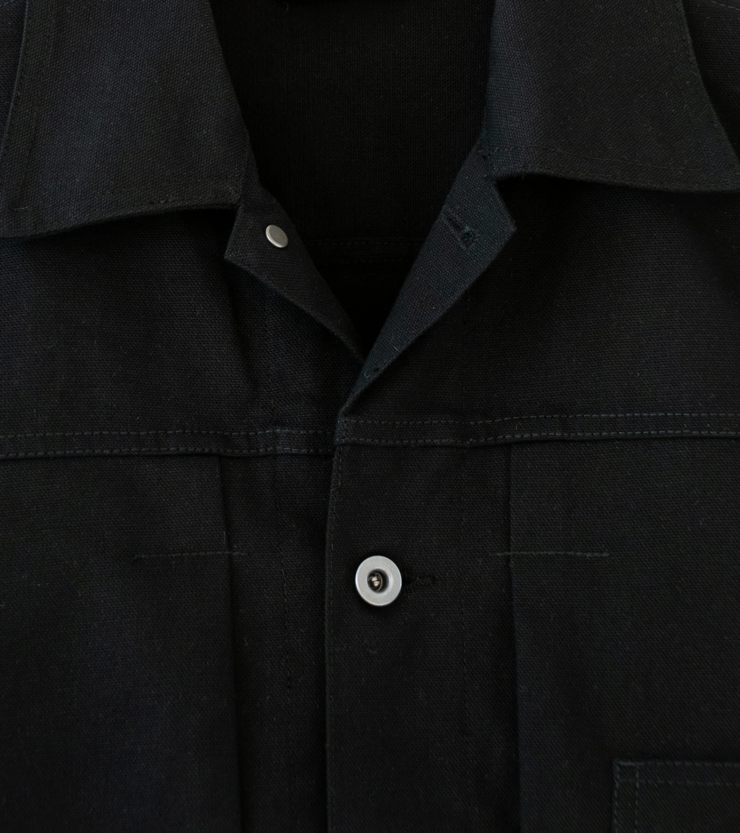 James Coward 'Range Jacket' (Black Waxed Cotton Washi Duck) - Image 6