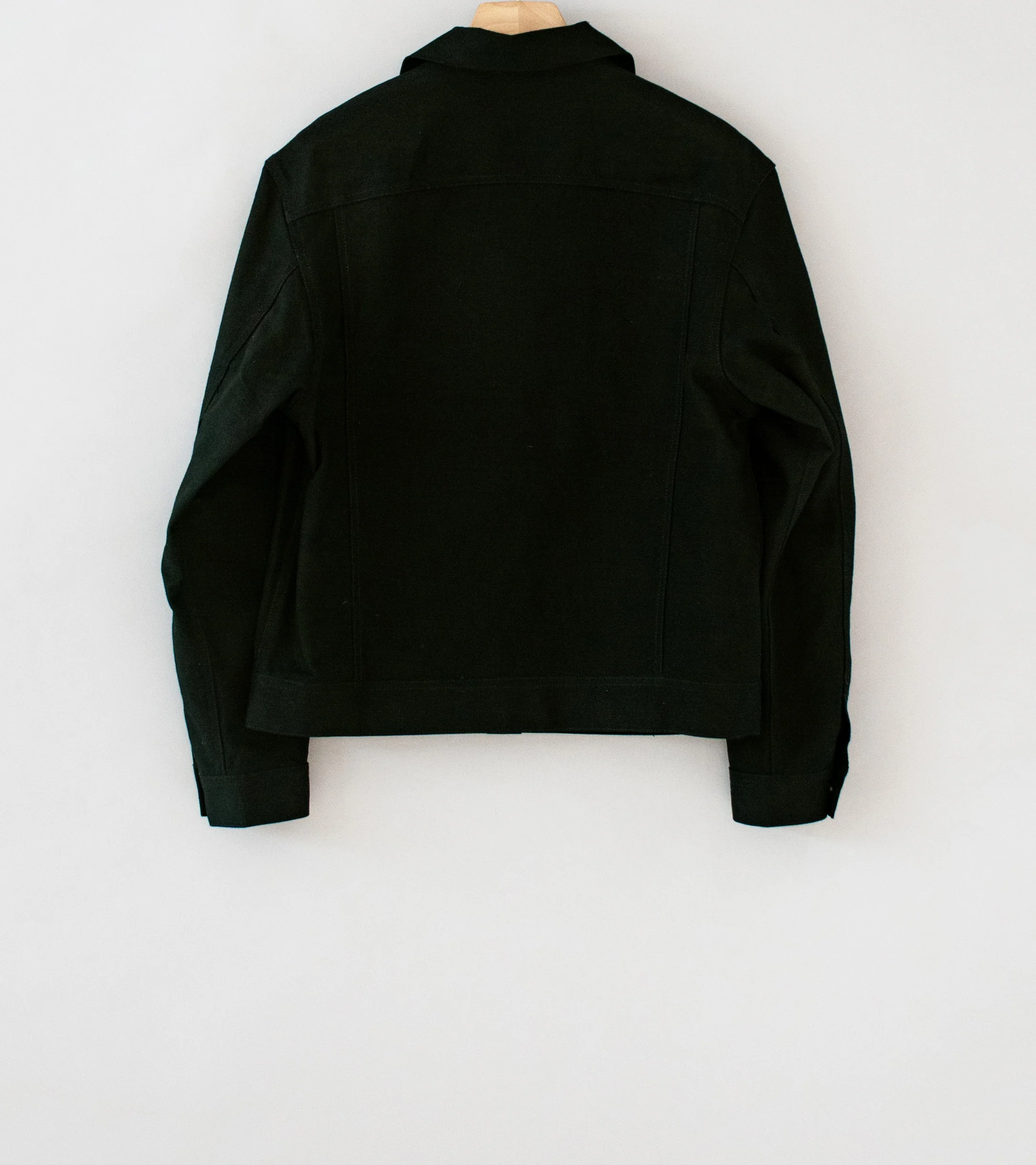 James Coward 'Range Jacket' (Black Waxed Cotton Washi Duck) - Image 7