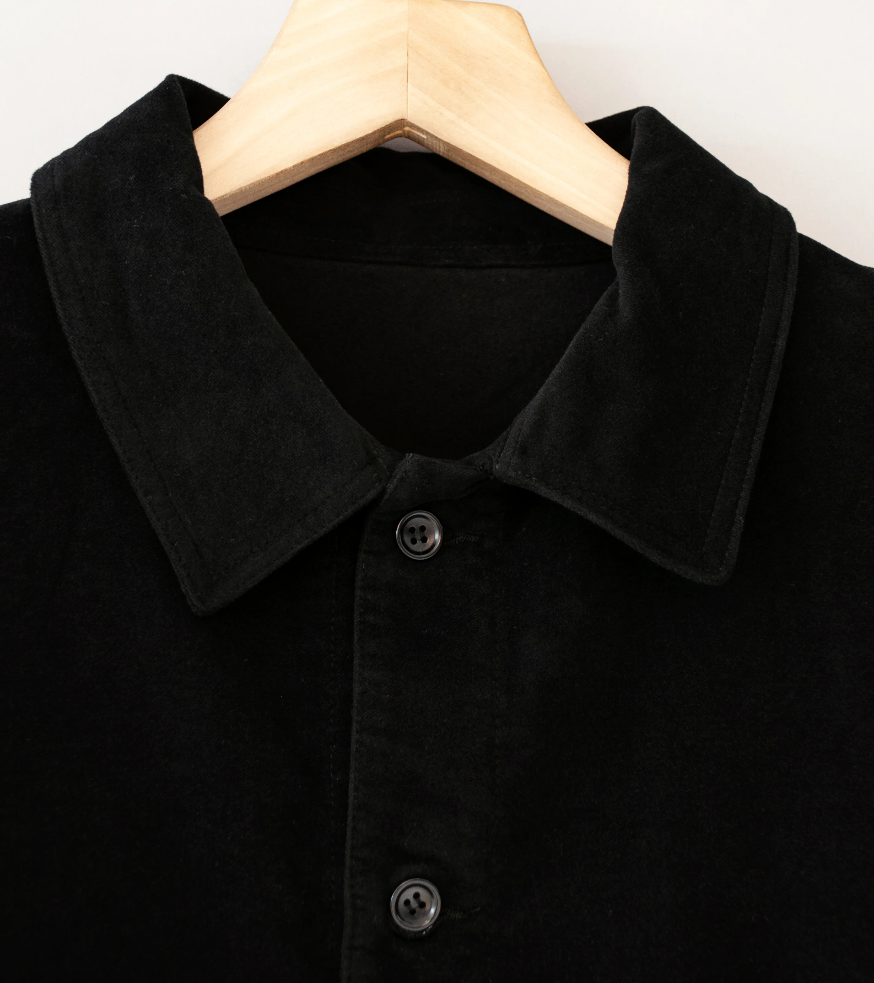 James Coward 'Signal Shirt' (Black Moleskin) - Image 4