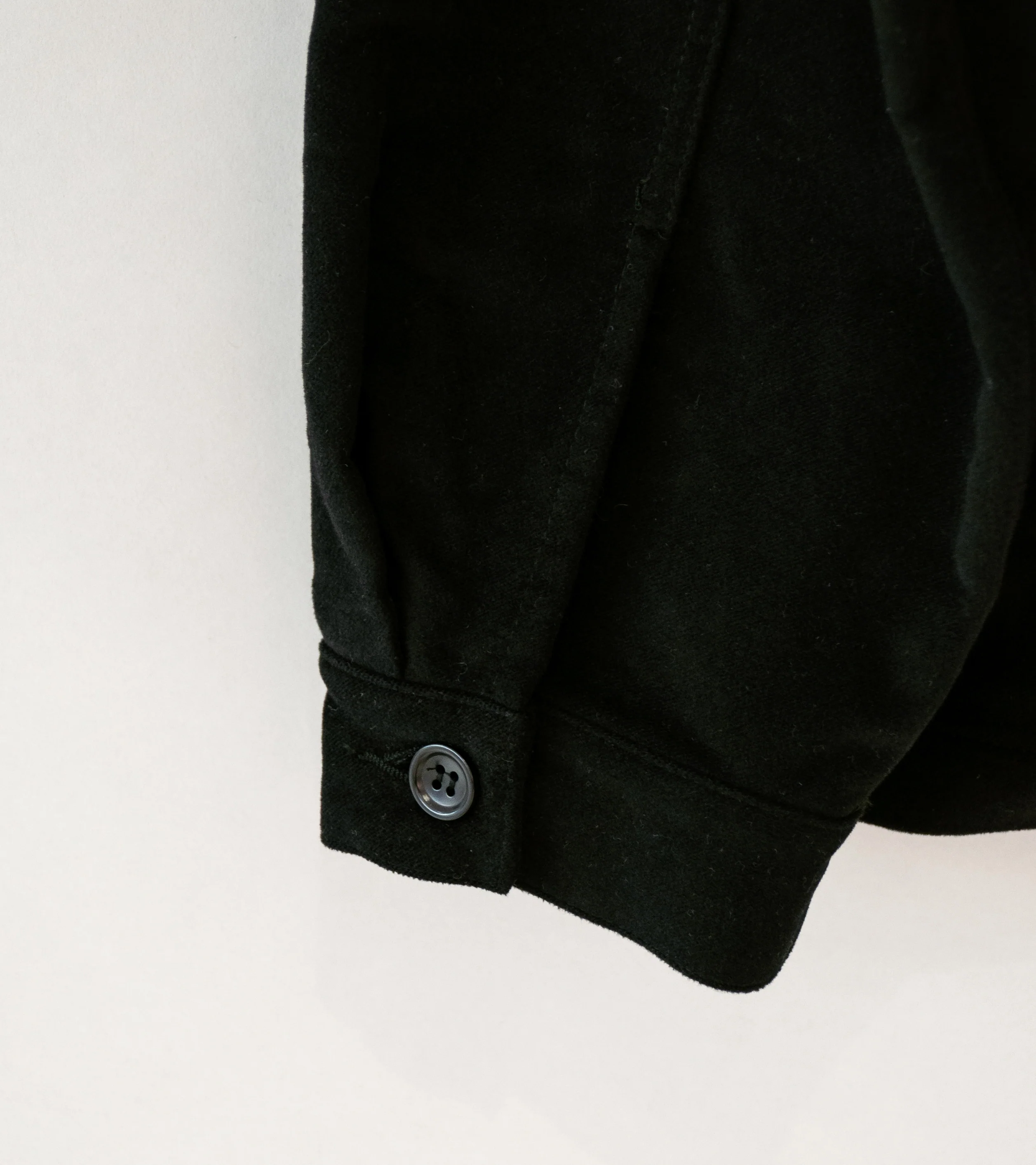 James Coward 'Signal Shirt' (Black Moleskin) - Image 6
