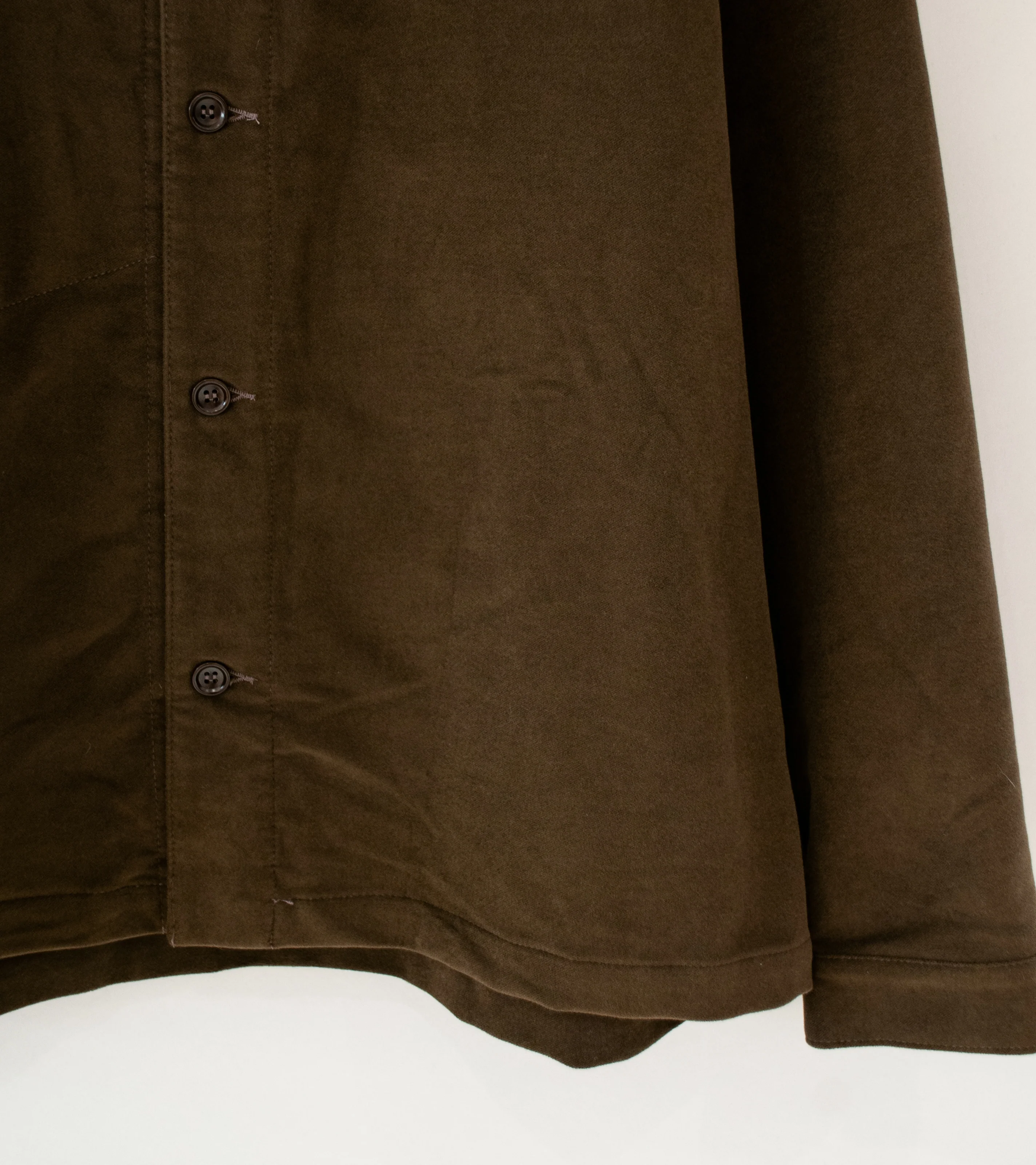 James Coward 'Signal Shirt' (Dark Brown Moleskin) - Image 3