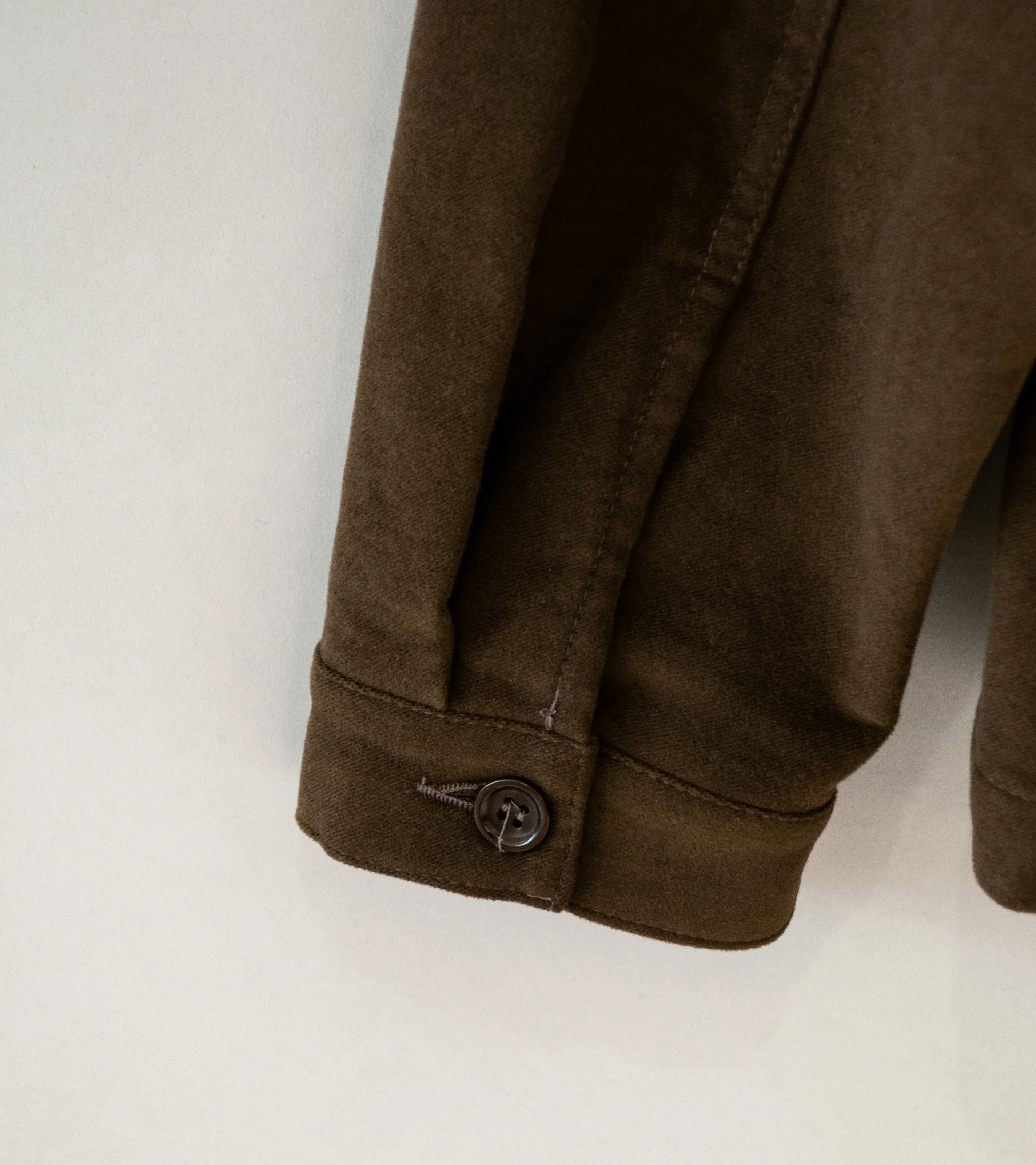 James Coward 'Signal Shirt' (Dark Brown Moleskin) - Image 6