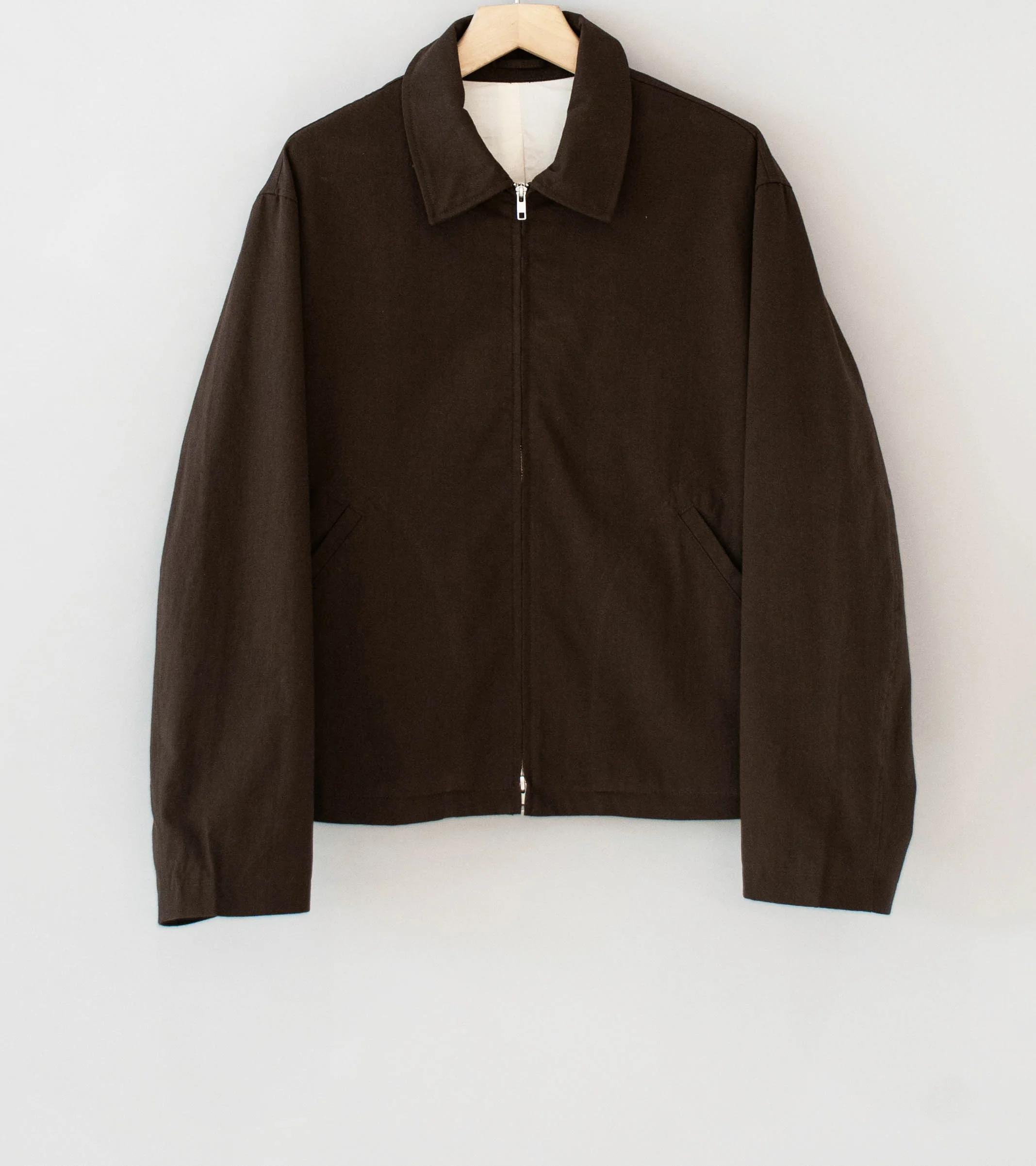 James Coward 'Site Jacket' (Dark Brown Cotton Wool Twill)