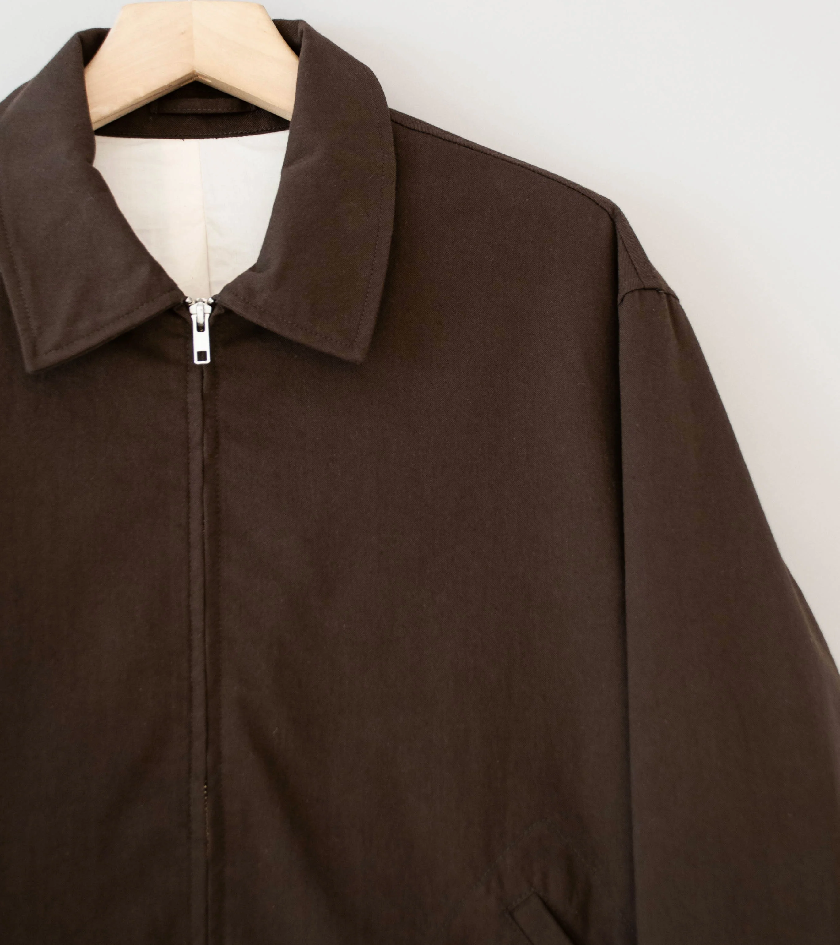 James Coward 'Site Jacket' (Dark Brown Cotton Wool Twill) - Image 2