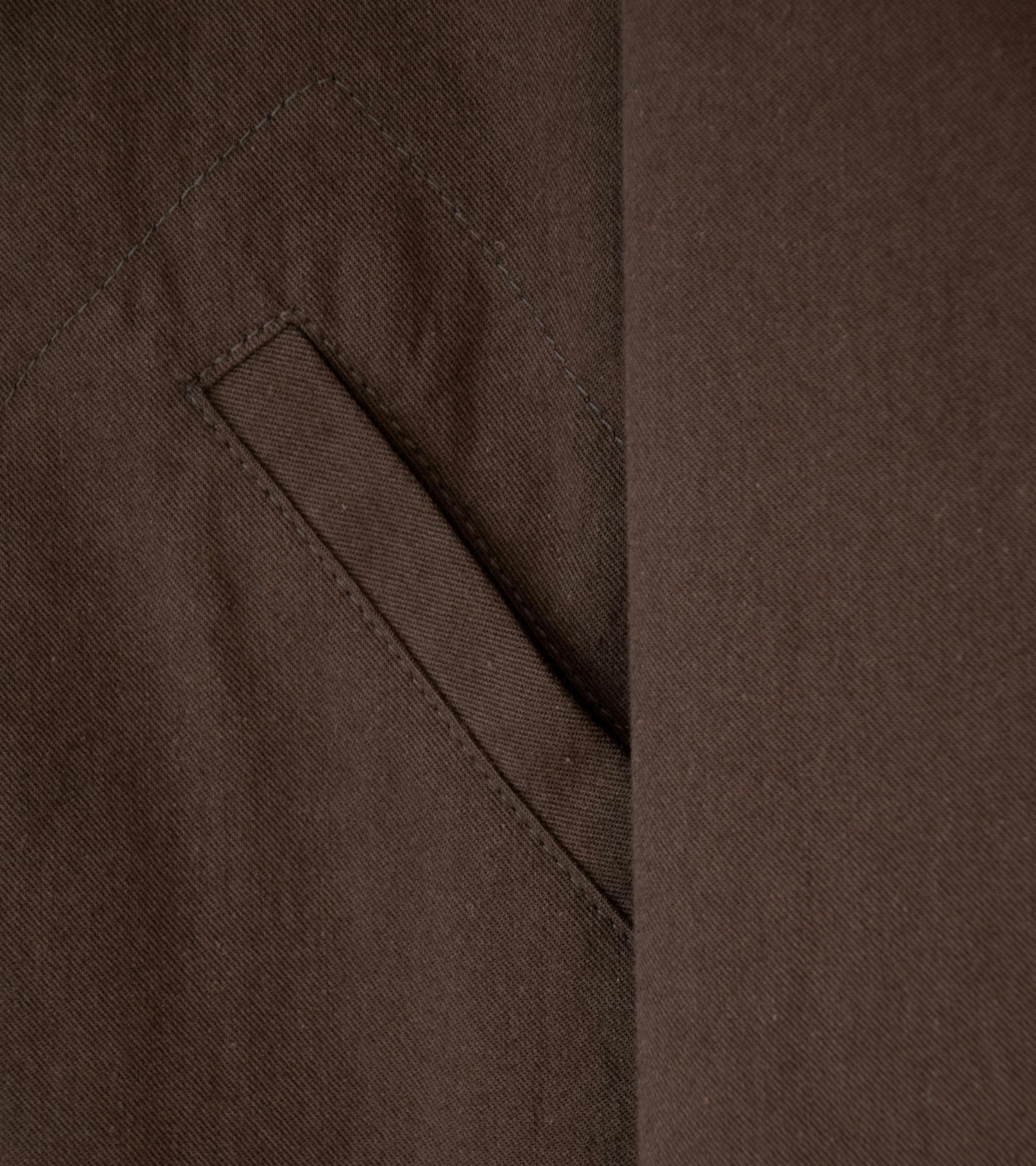 James Coward 'Site Jacket' (Dark Brown Cotton Wool Twill) - Image 4