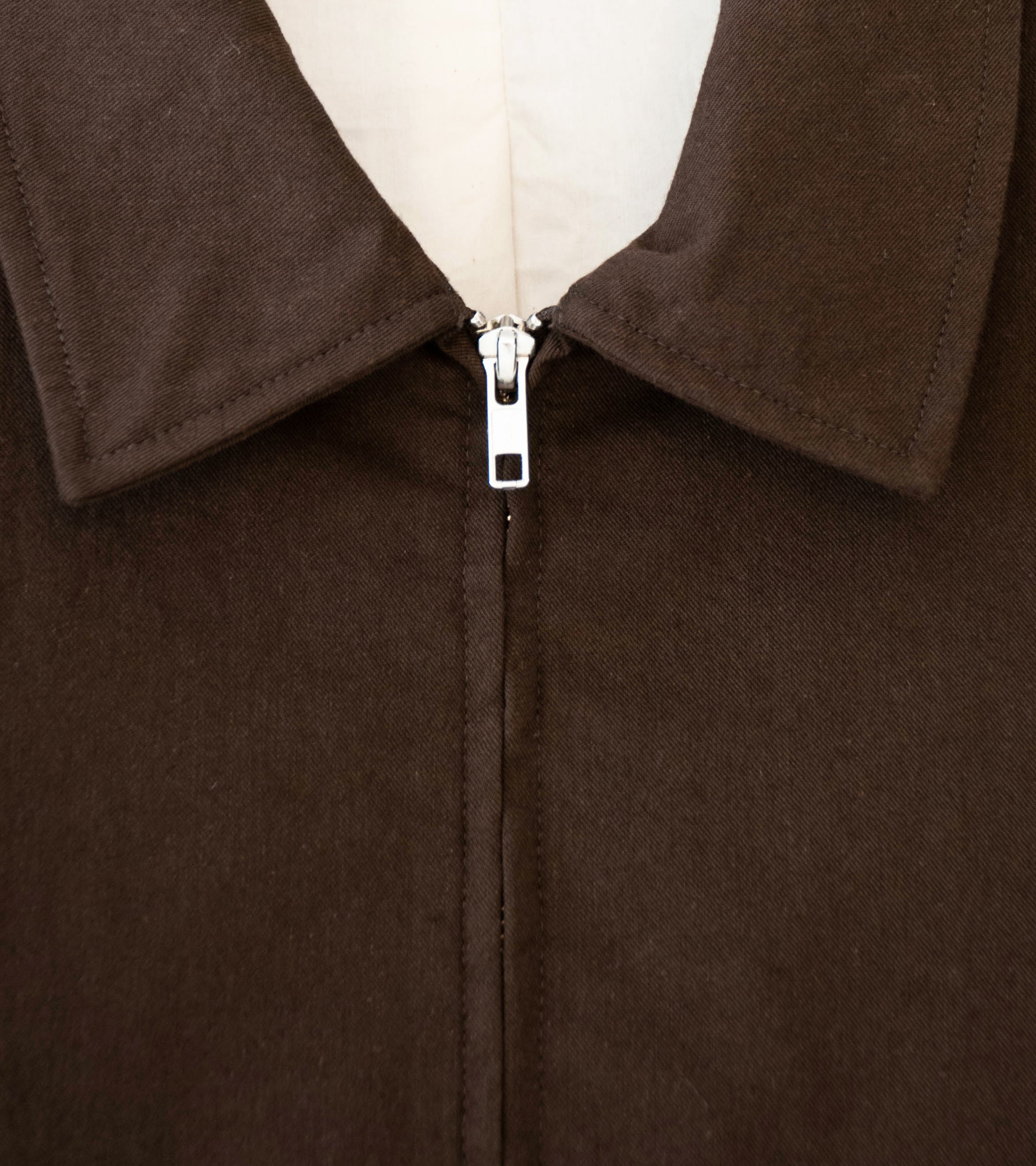 James Coward 'Site Jacket' (Dark Brown Cotton Wool Twill) - Image 5
