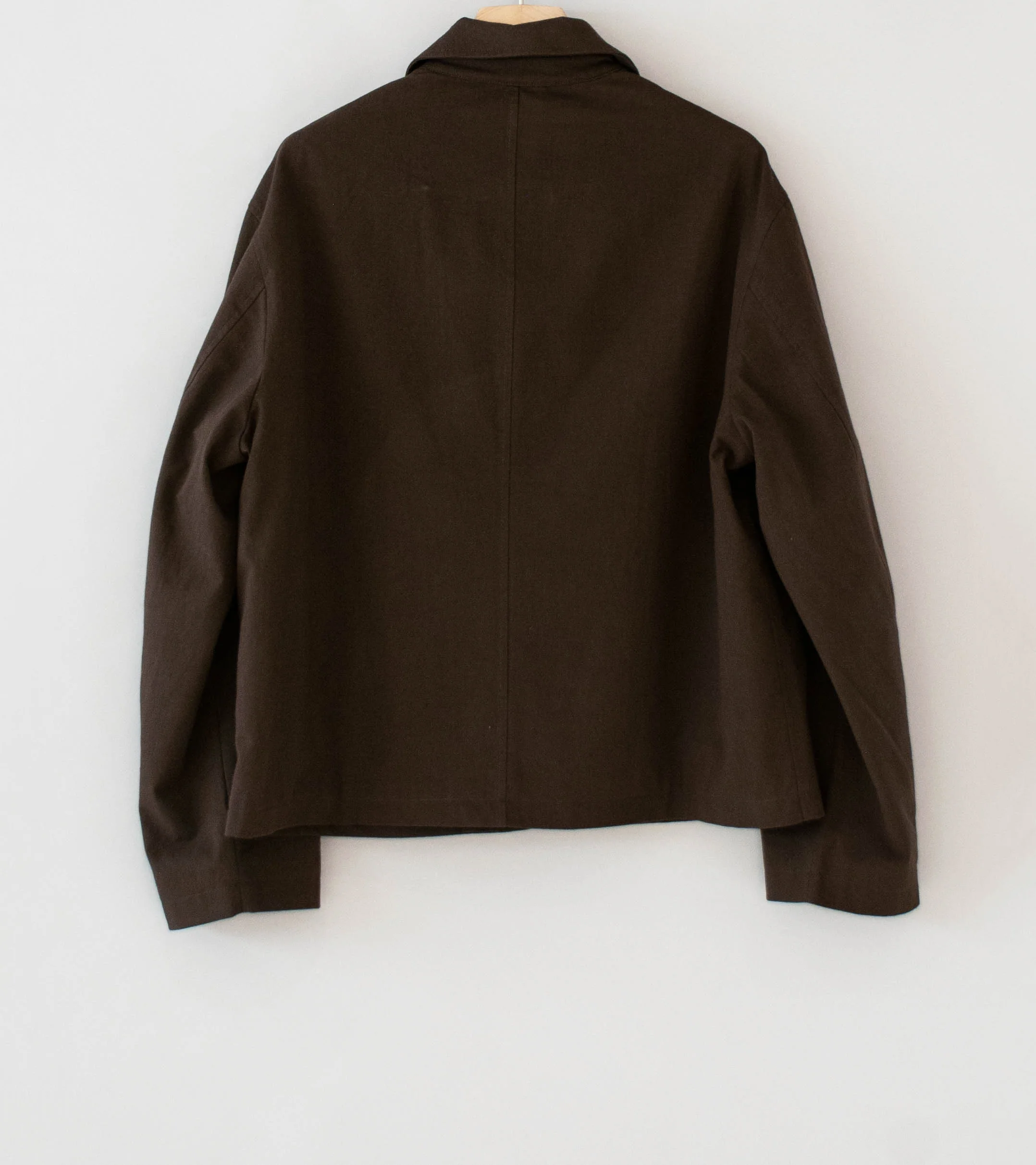 James Coward 'Site Jacket' (Dark Brown Cotton Wool Twill) - Image 6