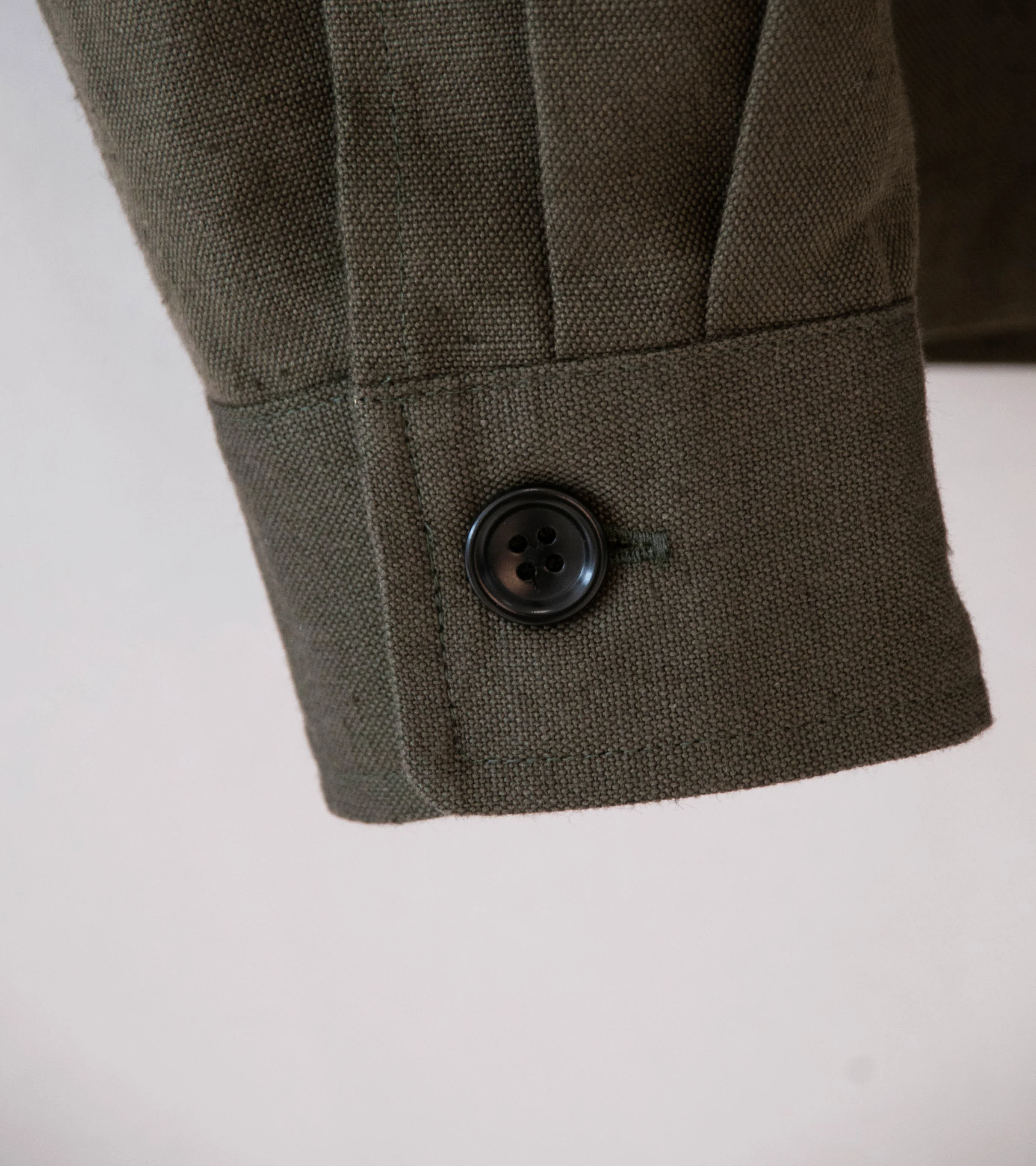 James Coward 'Travail Shirt' (Coffee Grounds Belgian Linen) - Image 4