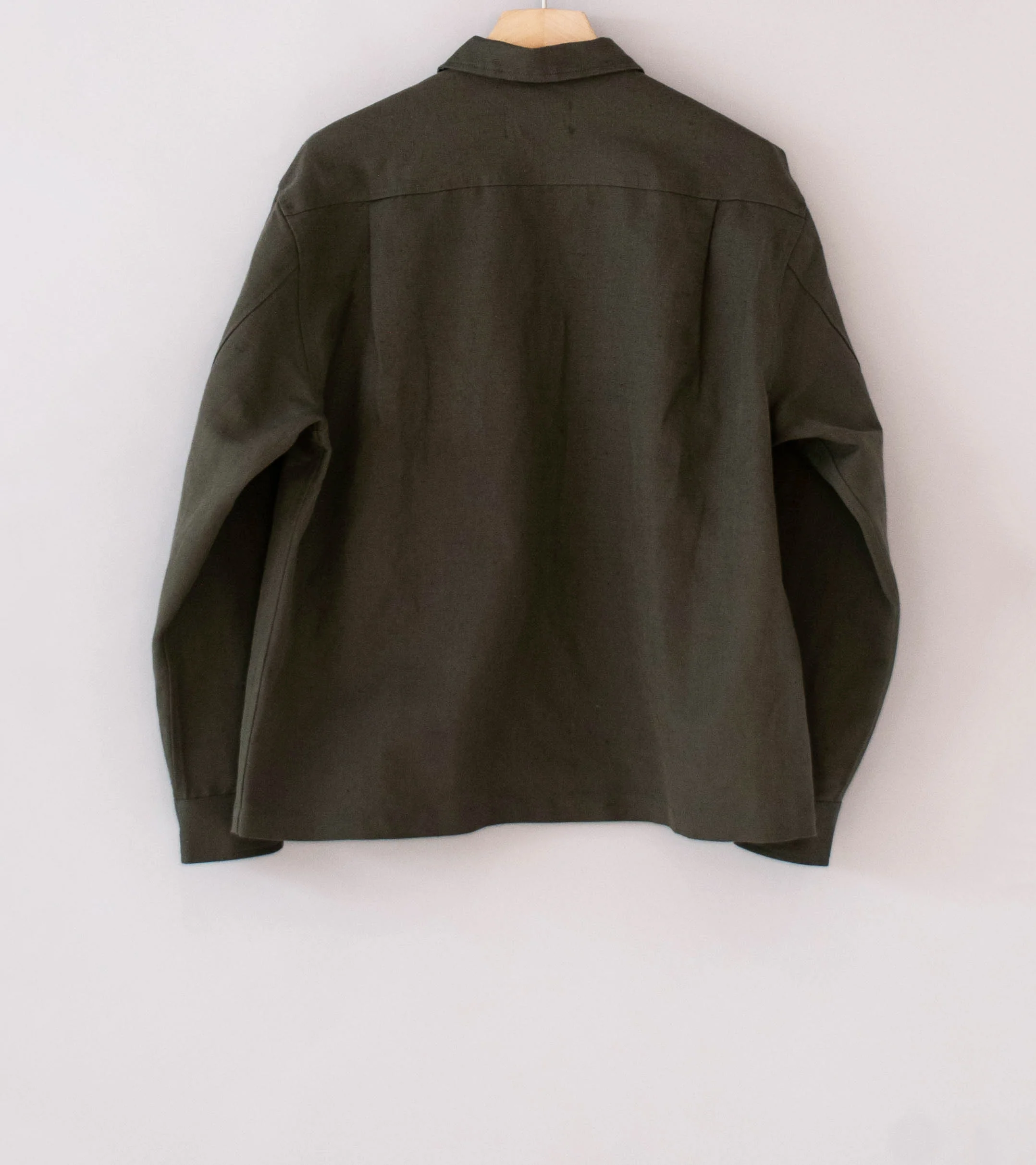 James Coward 'Travail Shirt' (Coffee Grounds Belgian Linen) - Image 6