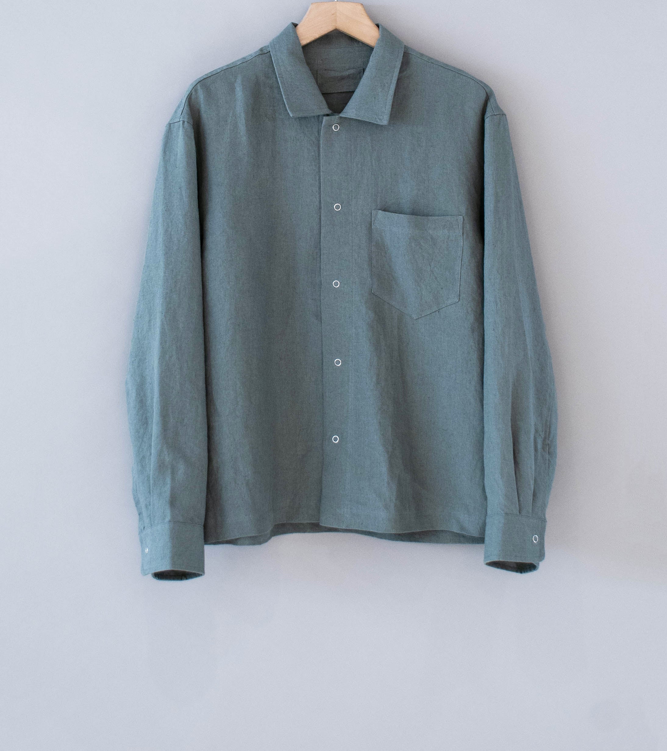 James Coward 'Workshop Shirt' (Flint Belgian Linen)