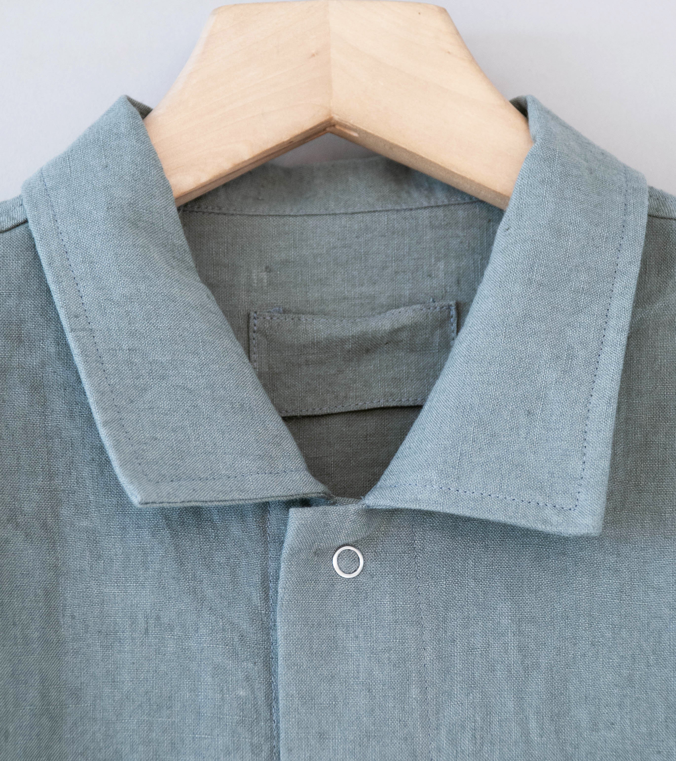 James Coward 'Workshop Shirt' (Flint Belgian Linen) - Image 5