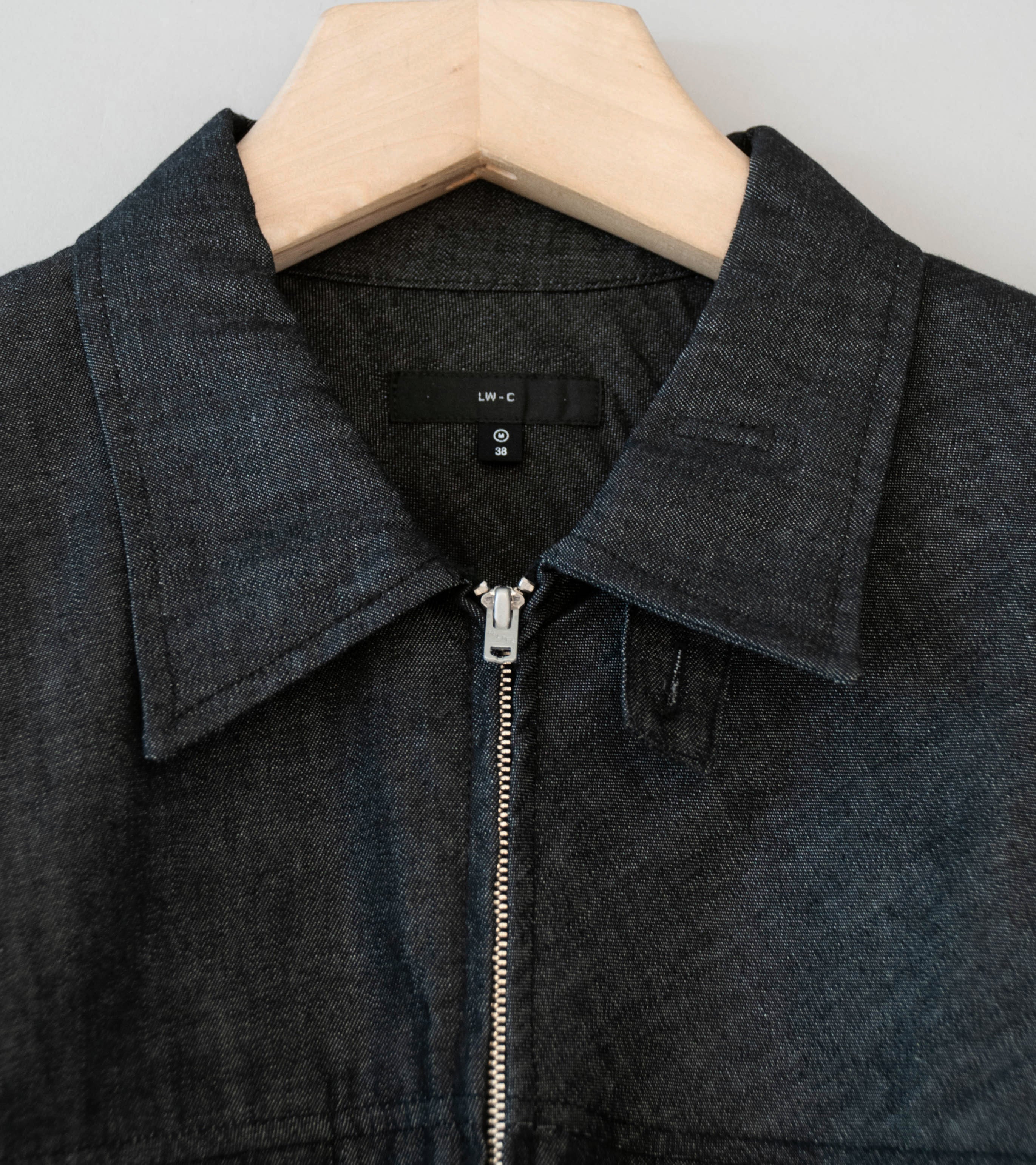 Lady White Co 'Joliet Zip Shirt' (Black Chambray) - Image 5