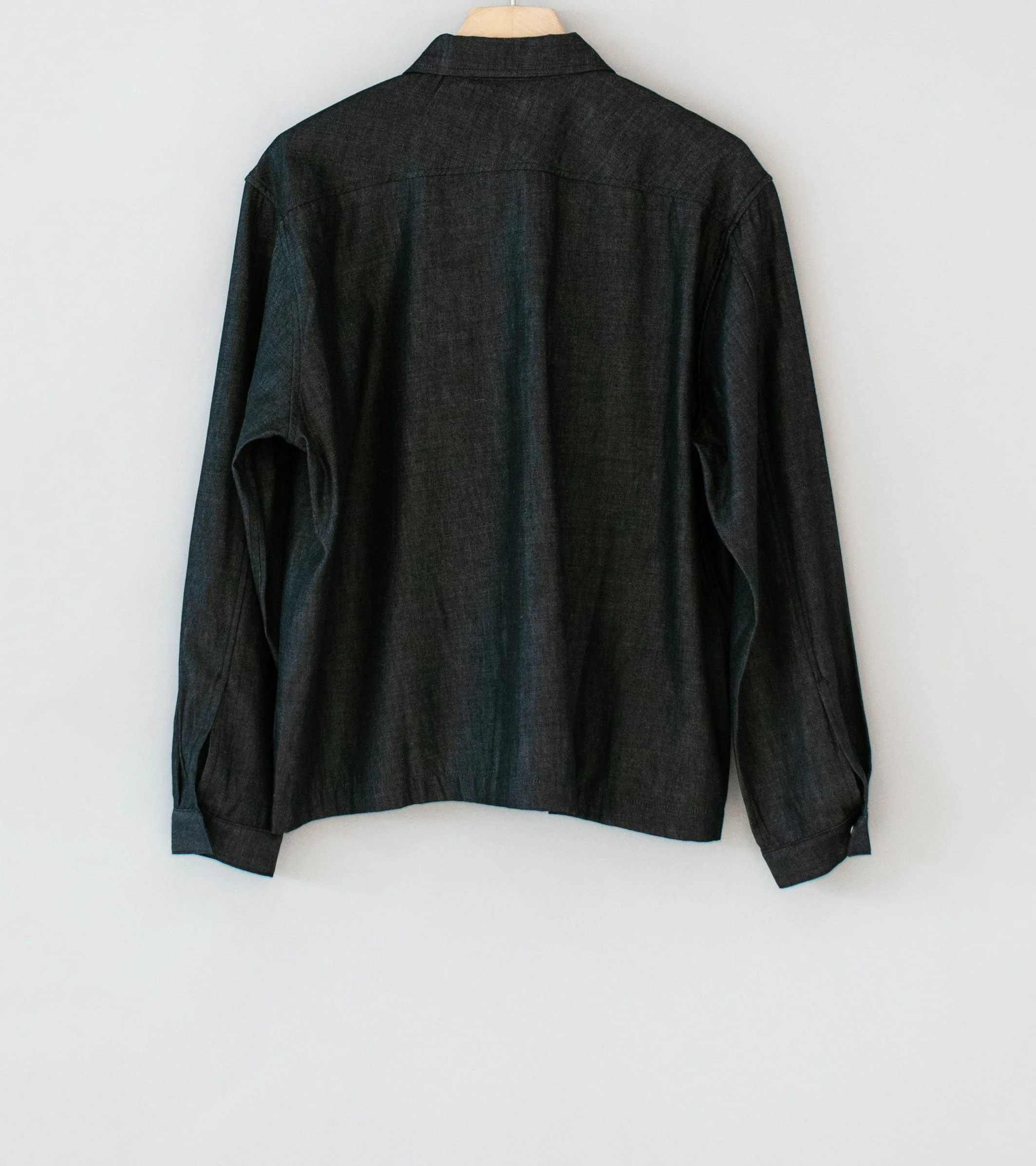 Lady White Co 'Joliet Zip Shirt' (Black Chambray) - Image 6