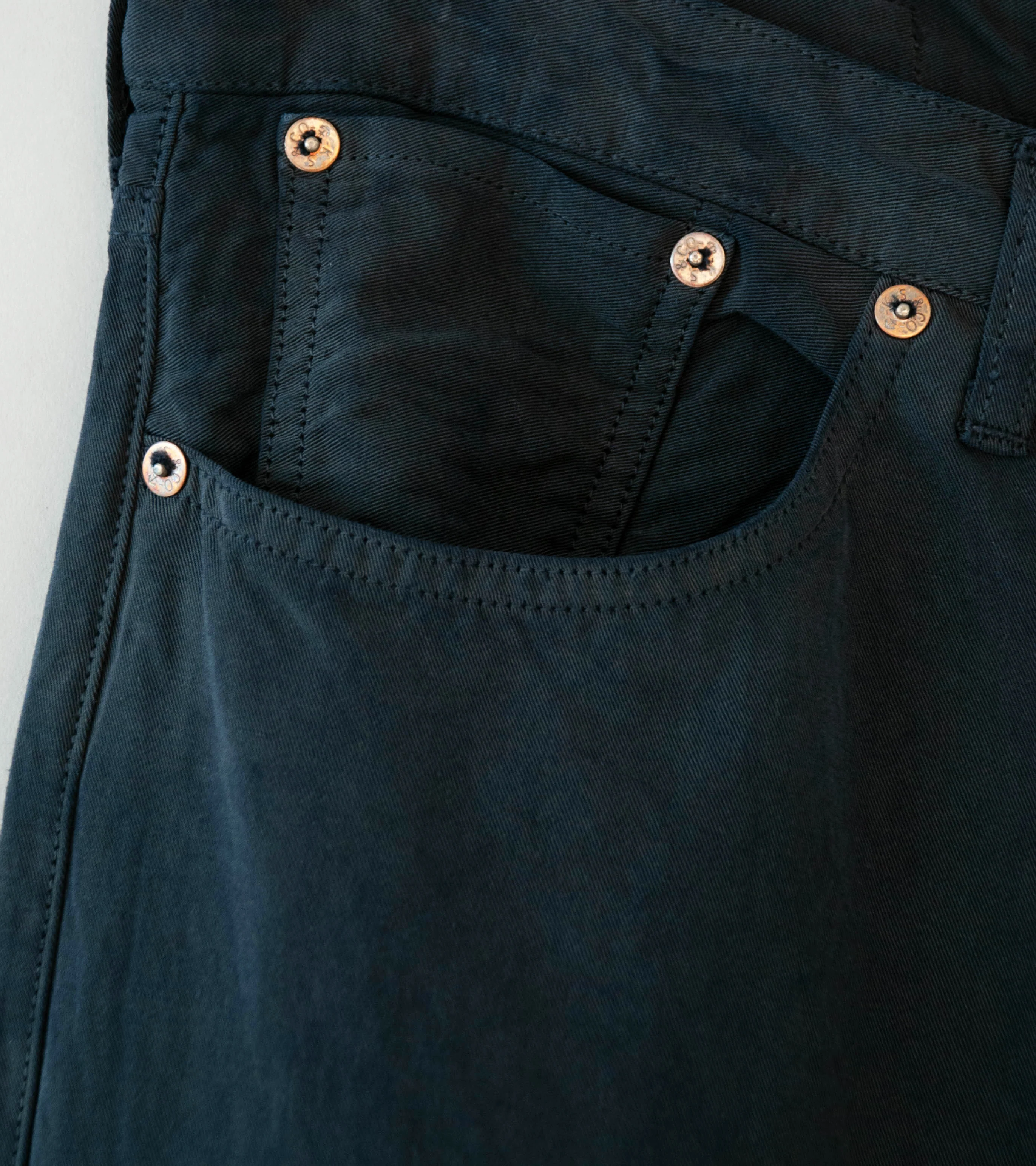 Lady White Co 'Kaptain Sunshine Cotton Linen Pant' (Charcoal) - Image 3