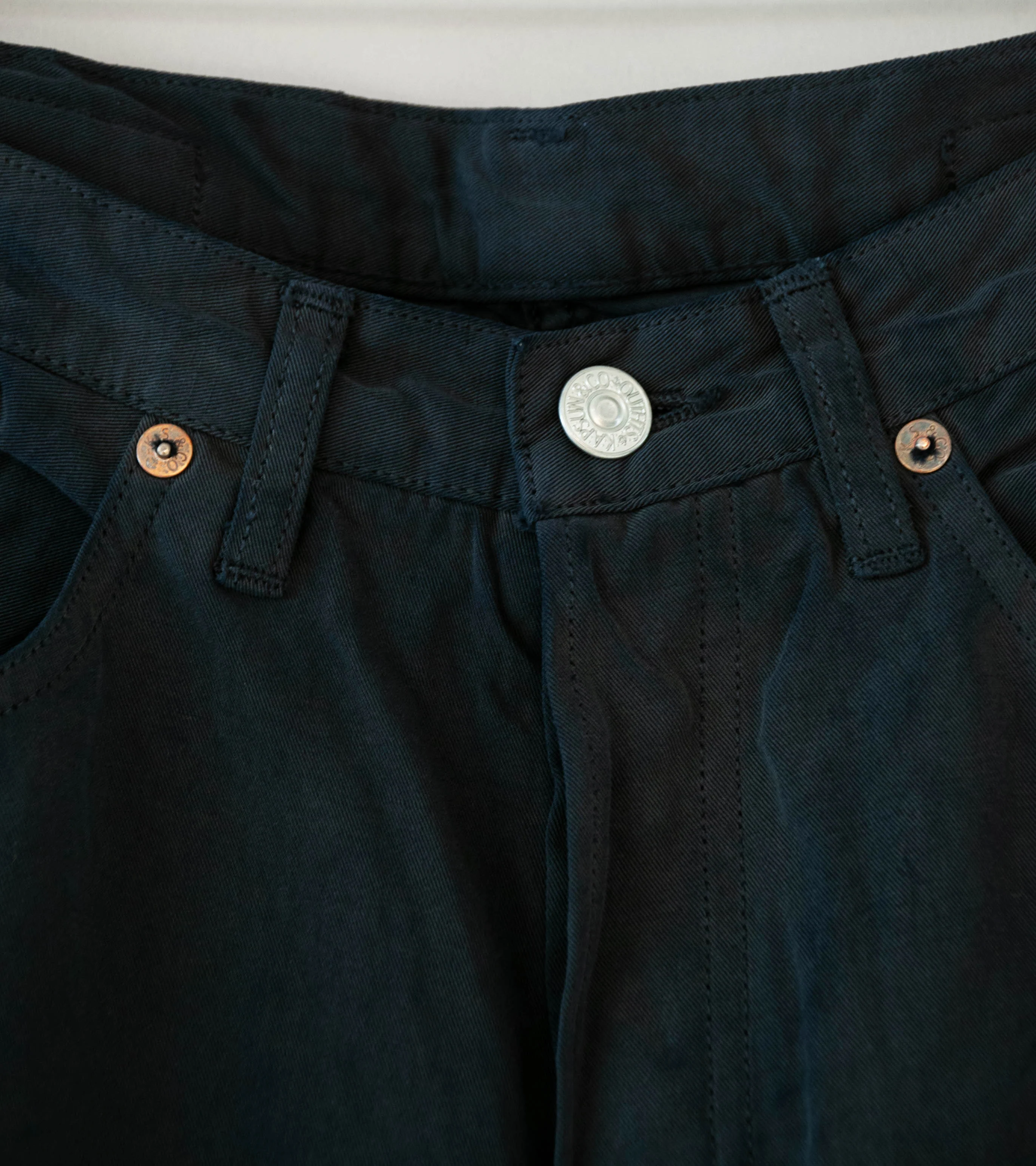Lady White Co 'Kaptain Sunshine Cotton Linen Pant' (Charcoal) - Image 4