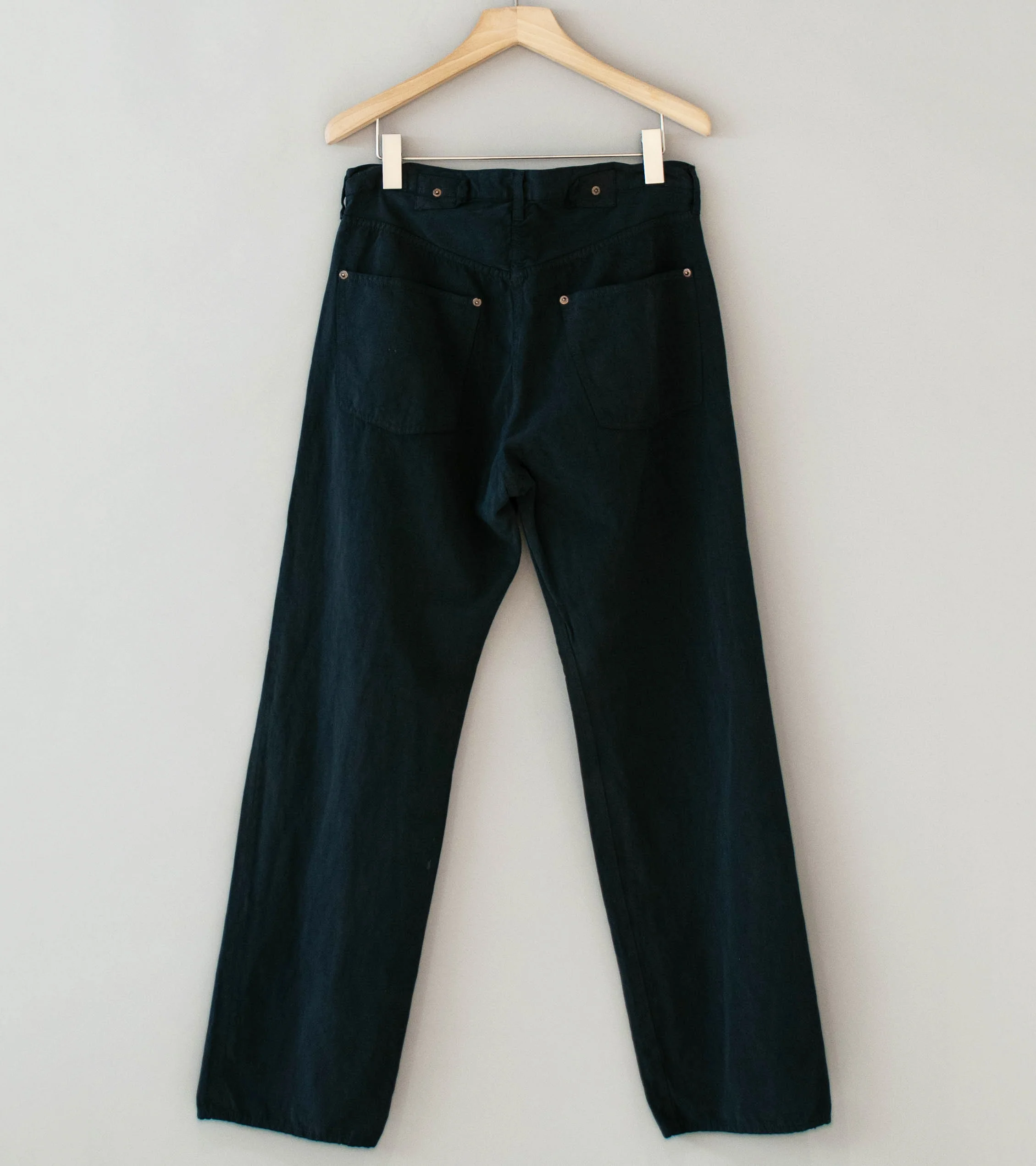 Lady White Co 'Kaptain Sunshine Cotton Linen Pant' (Charcoal) - Image 5