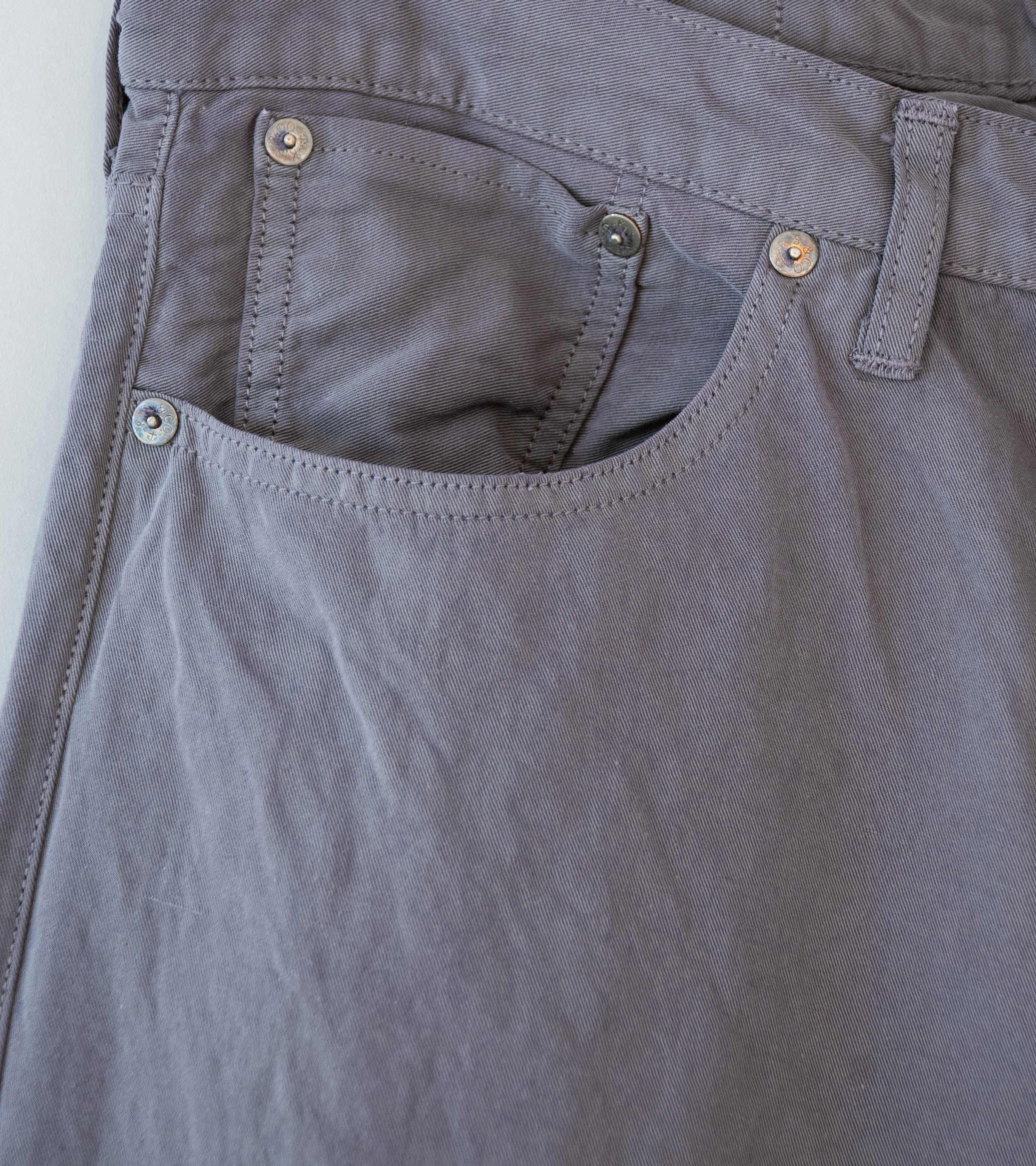 Lady White Co 'Kaptain Sunshine Cotton Linen Pant' (Dust Grey) - Image 3