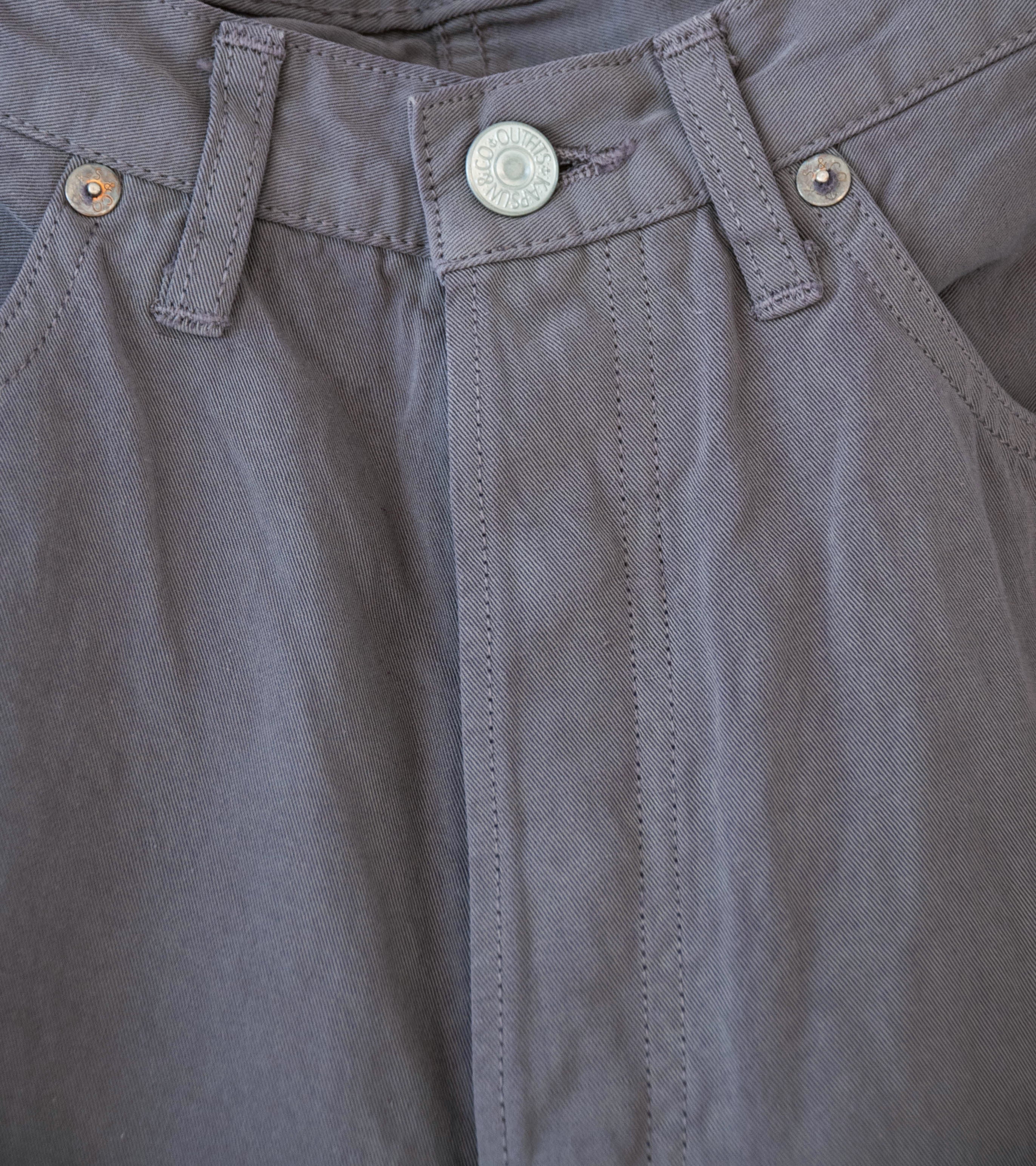 Lady White Co 'Kaptain Sunshine Cotton Linen Pant' (Dust Grey) - Image 4