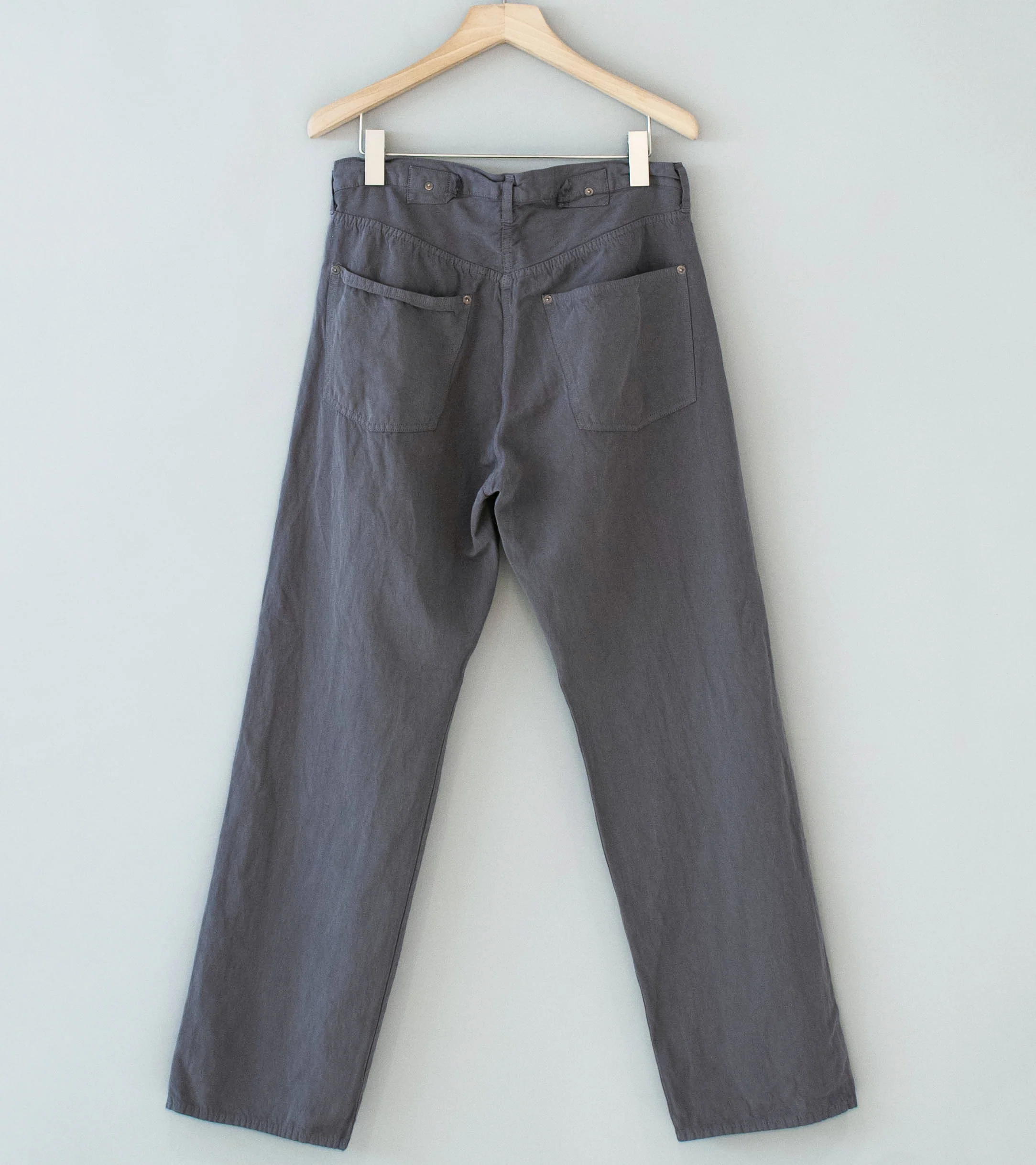Lady White Co 'Kaptain Sunshine Cotton Linen Pant' (Dust Grey) - Image 5