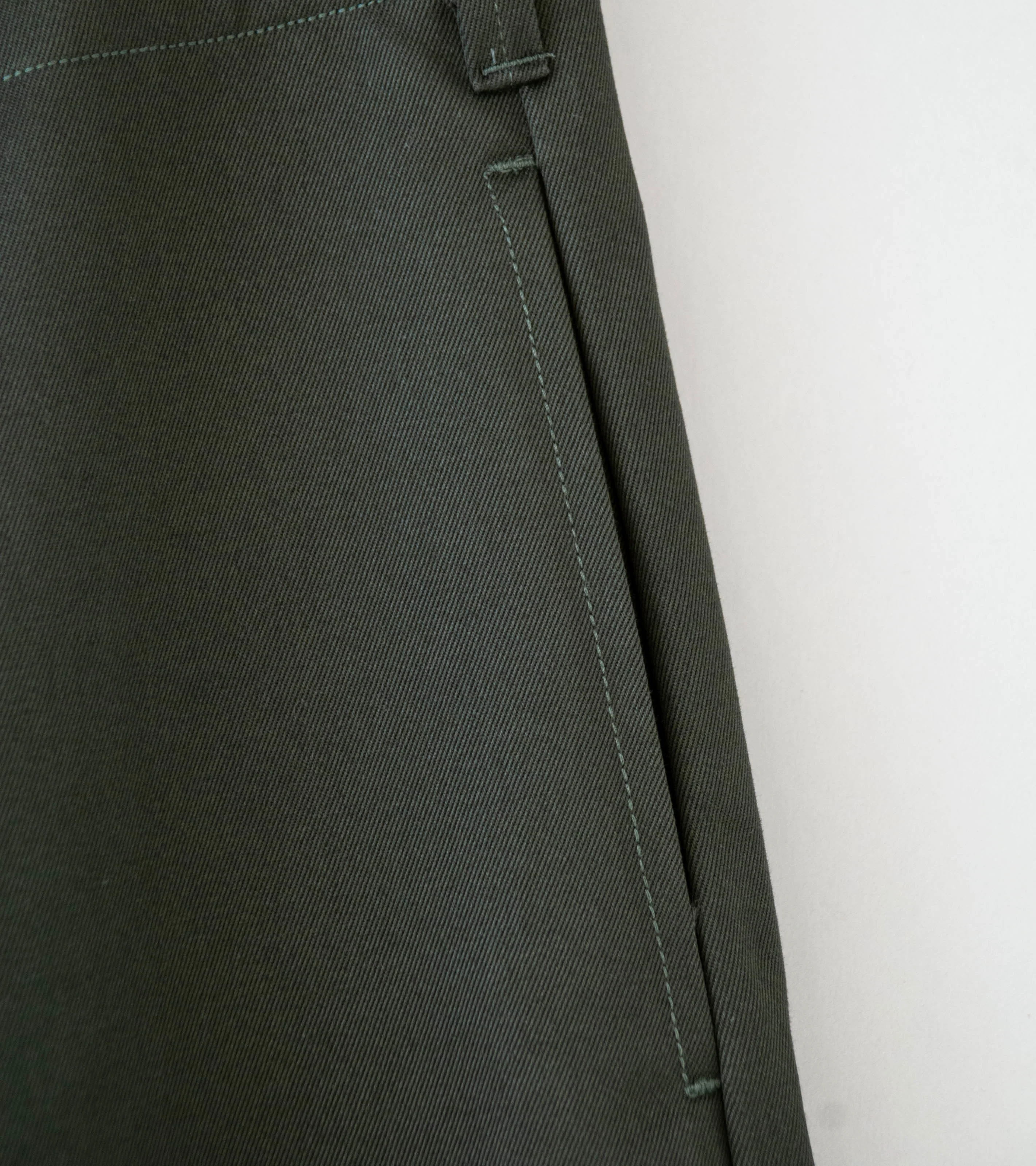 Lady White Co 'Twill Trouser' (Black Olive) - Image 3