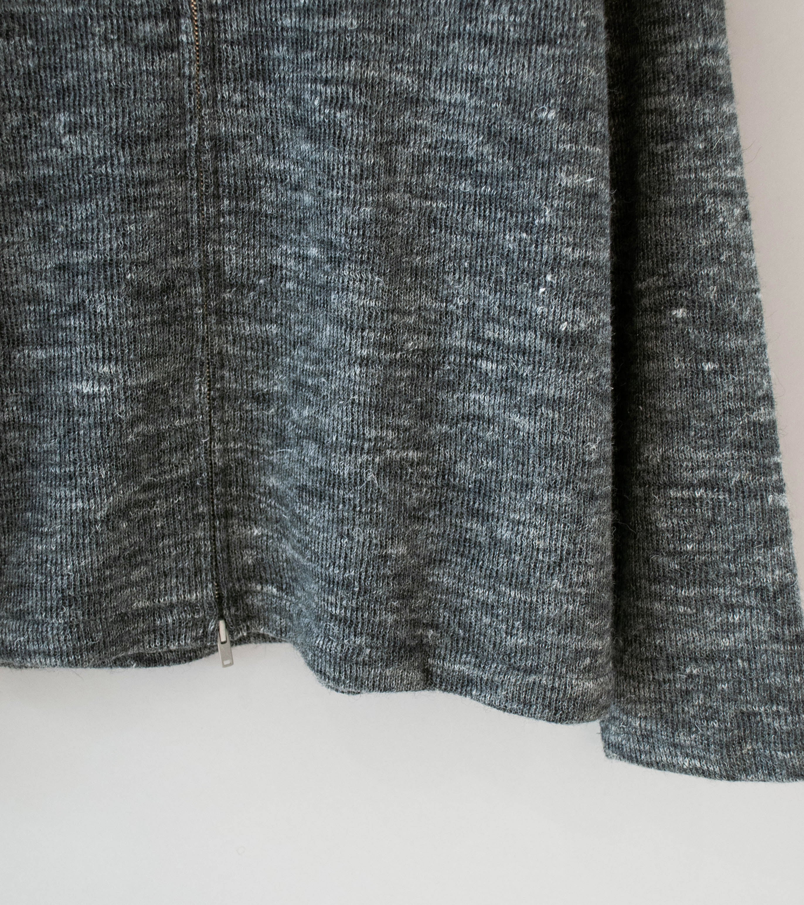 Lady White Co 'Zip Crewneck' (Charcoal Melange) - Image 3
