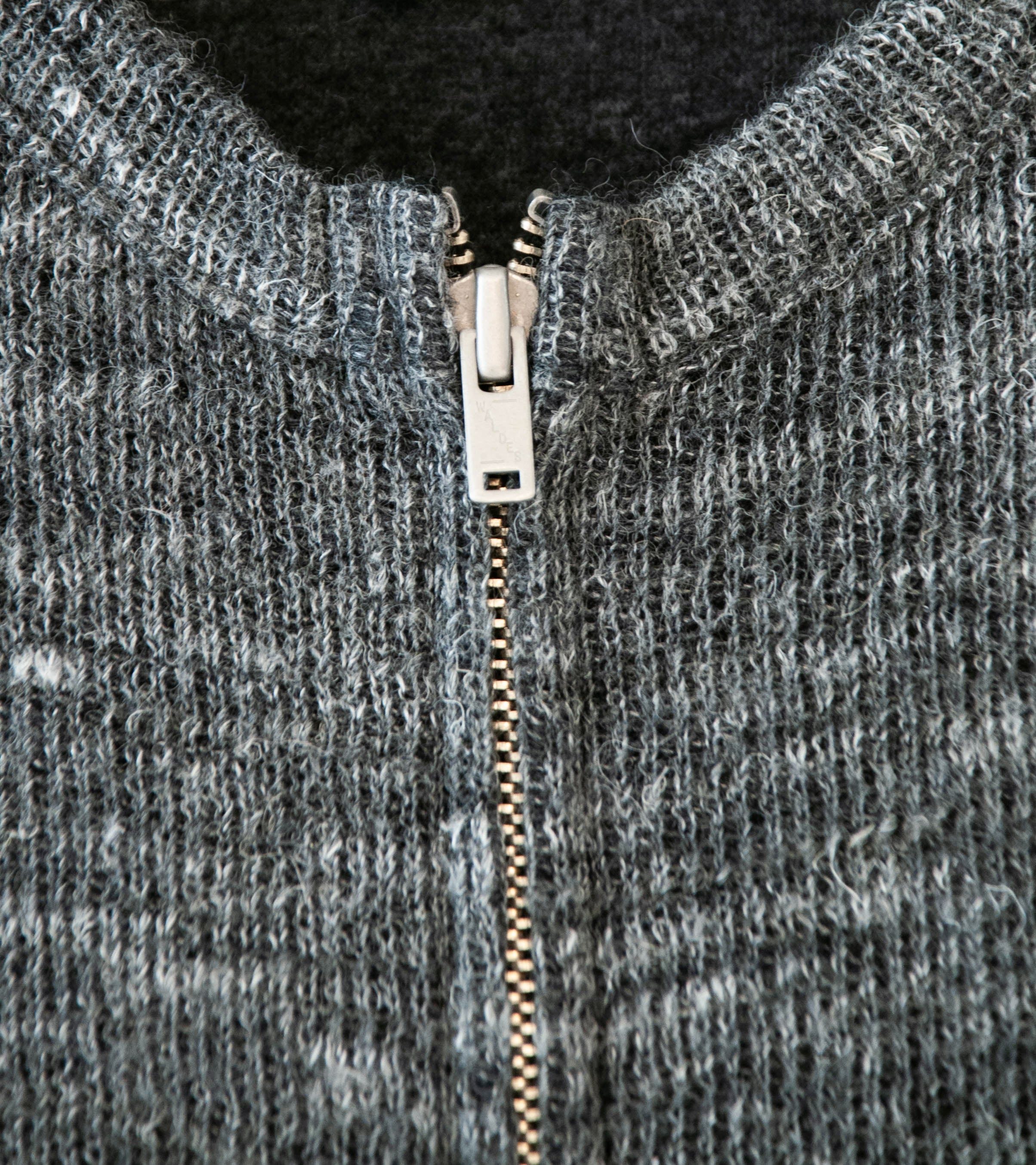 Lady White Co 'Zip Crewneck' (Charcoal Melange) - Image 5
