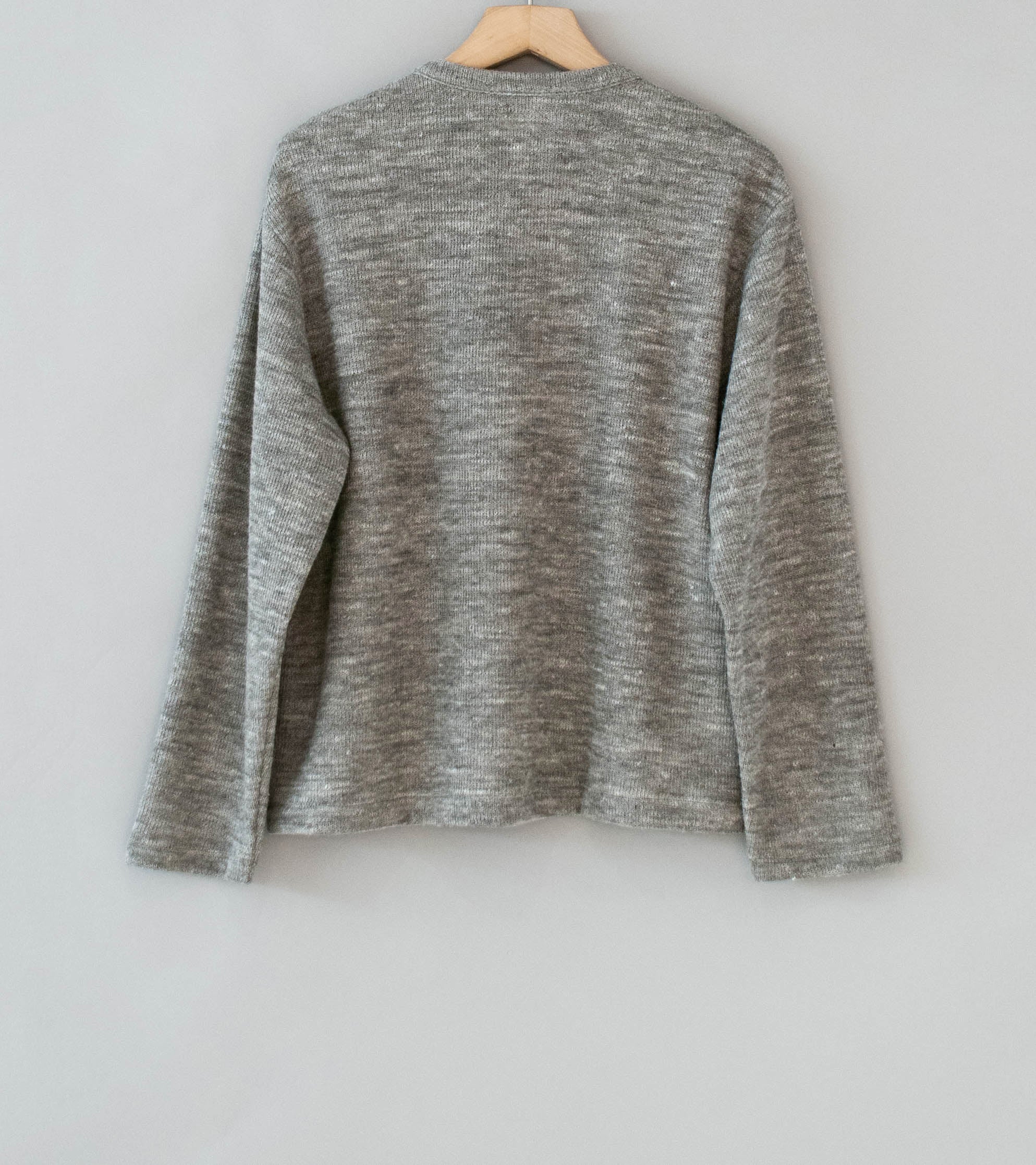 Lady White Co 'Zip Crewneck' (Grey Melange) - Image 6