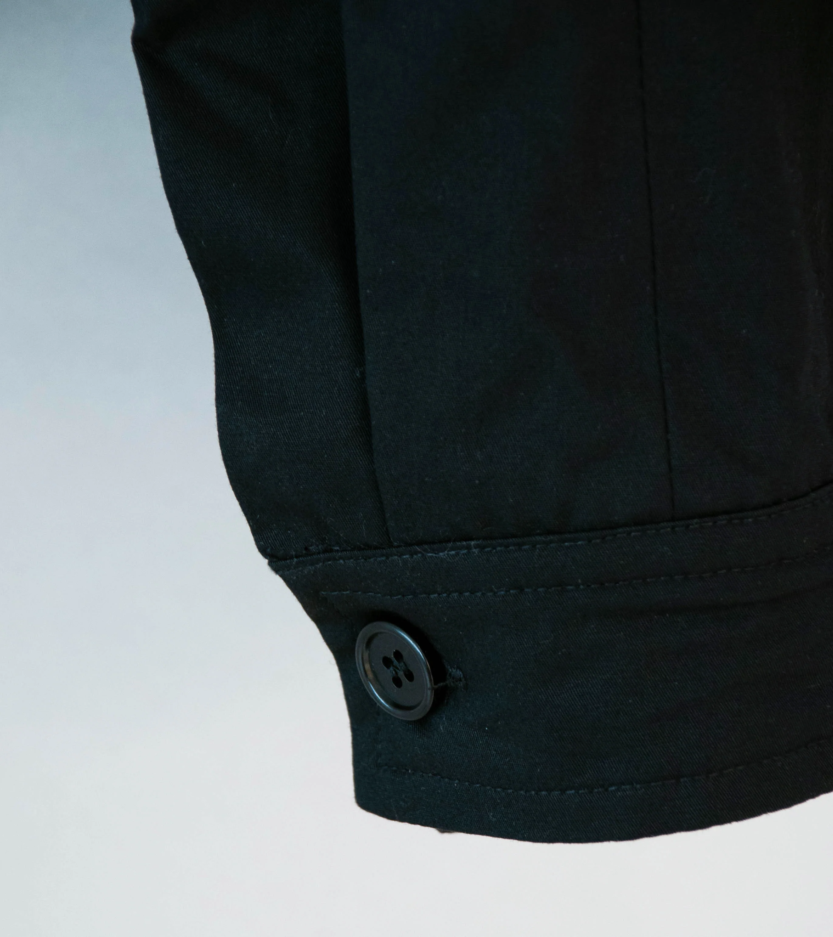 LII 'Cropped Jacket With Back Flap' (Black) - Image 6