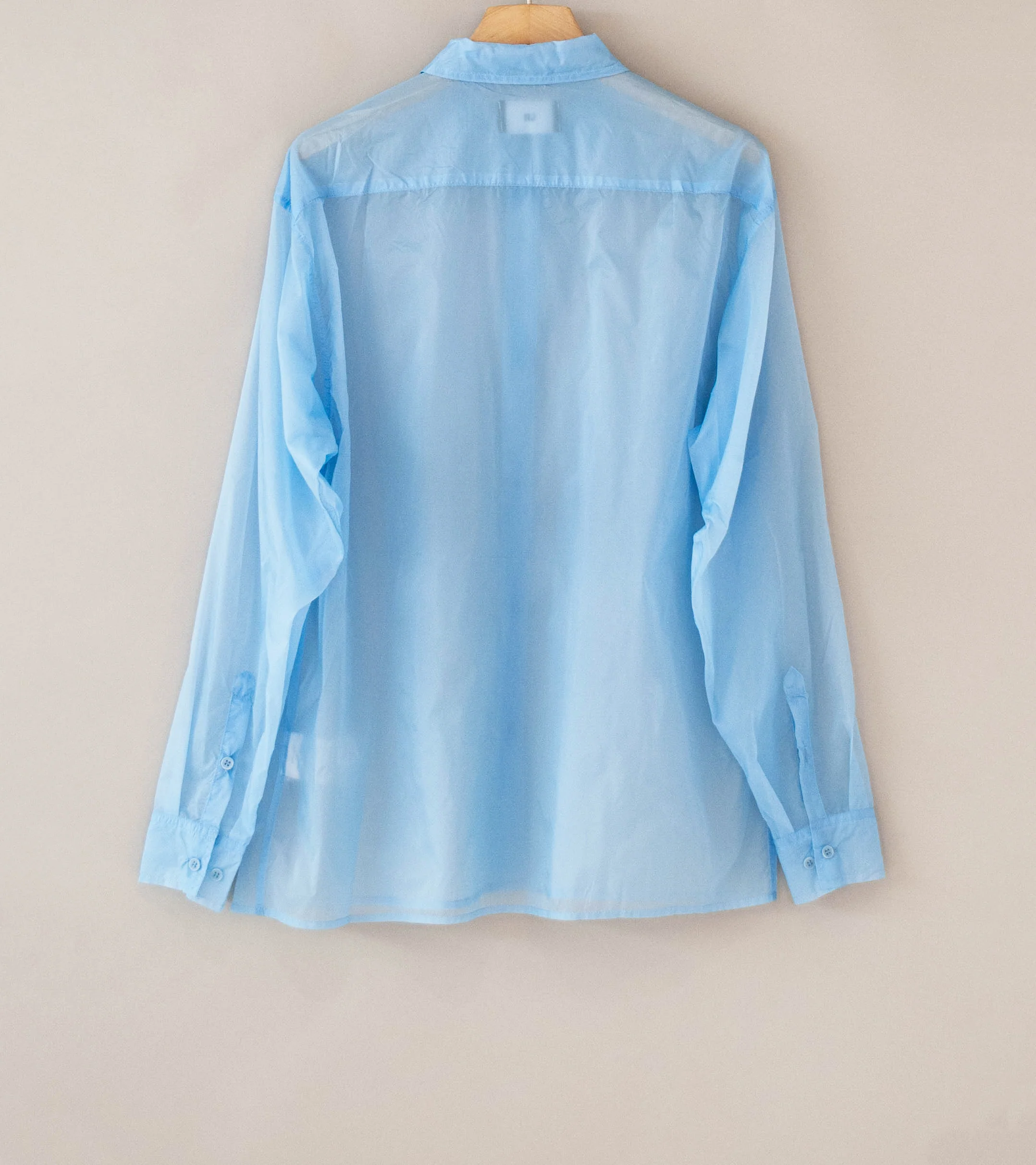 LII 'Sheer Long Sleeve Shirt' (Blue) - Image 5