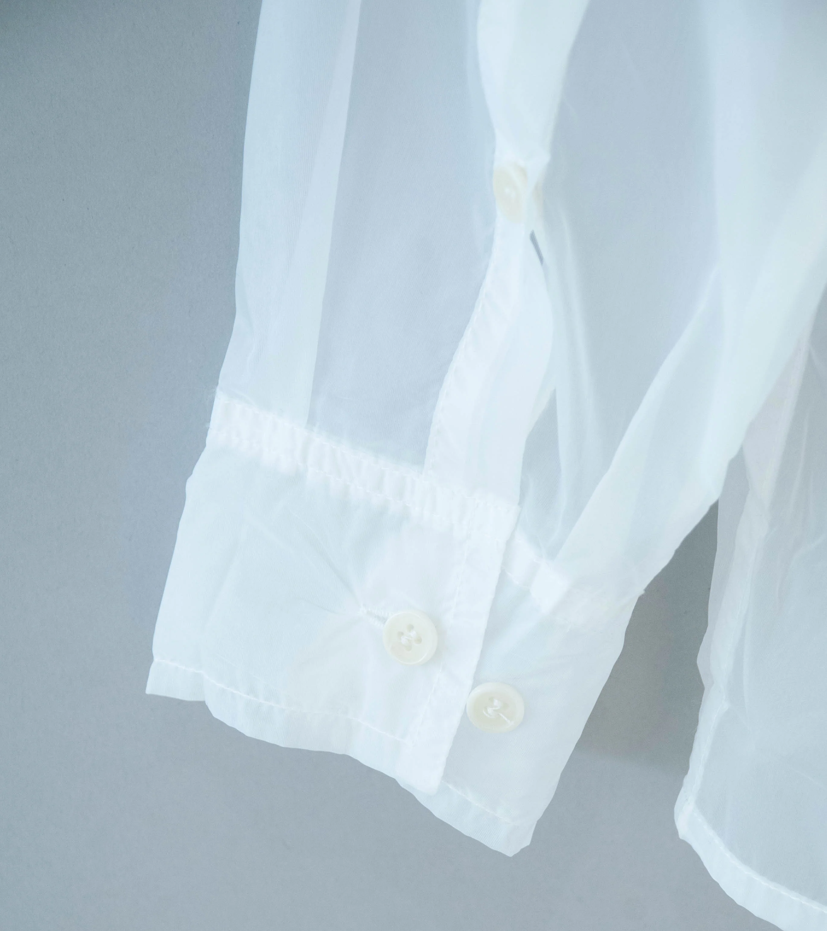 LII 'Sheer Long Sleeve Shirt' (White) - Image 6