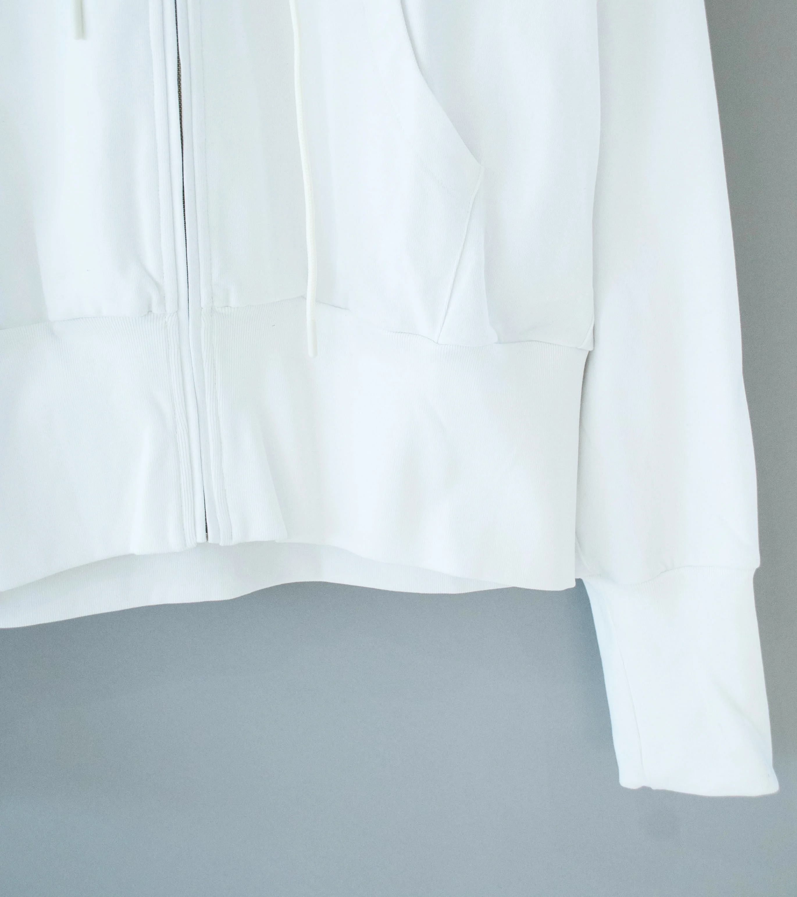 LII 'Wide Band Zip Hoodie' (White) - Image 3