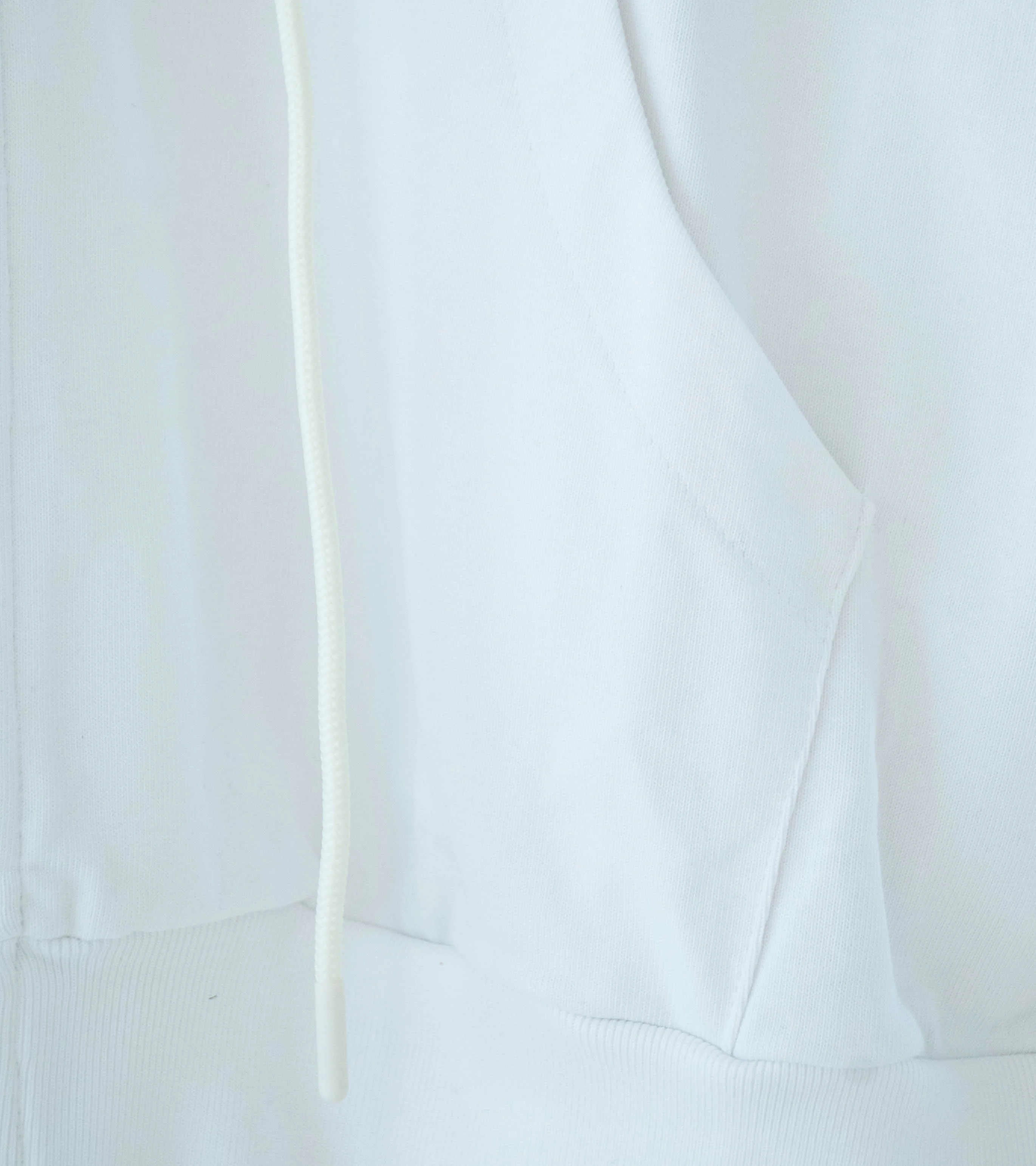 LII 'Wide Band Zip Hoodie' (White) - Image 4