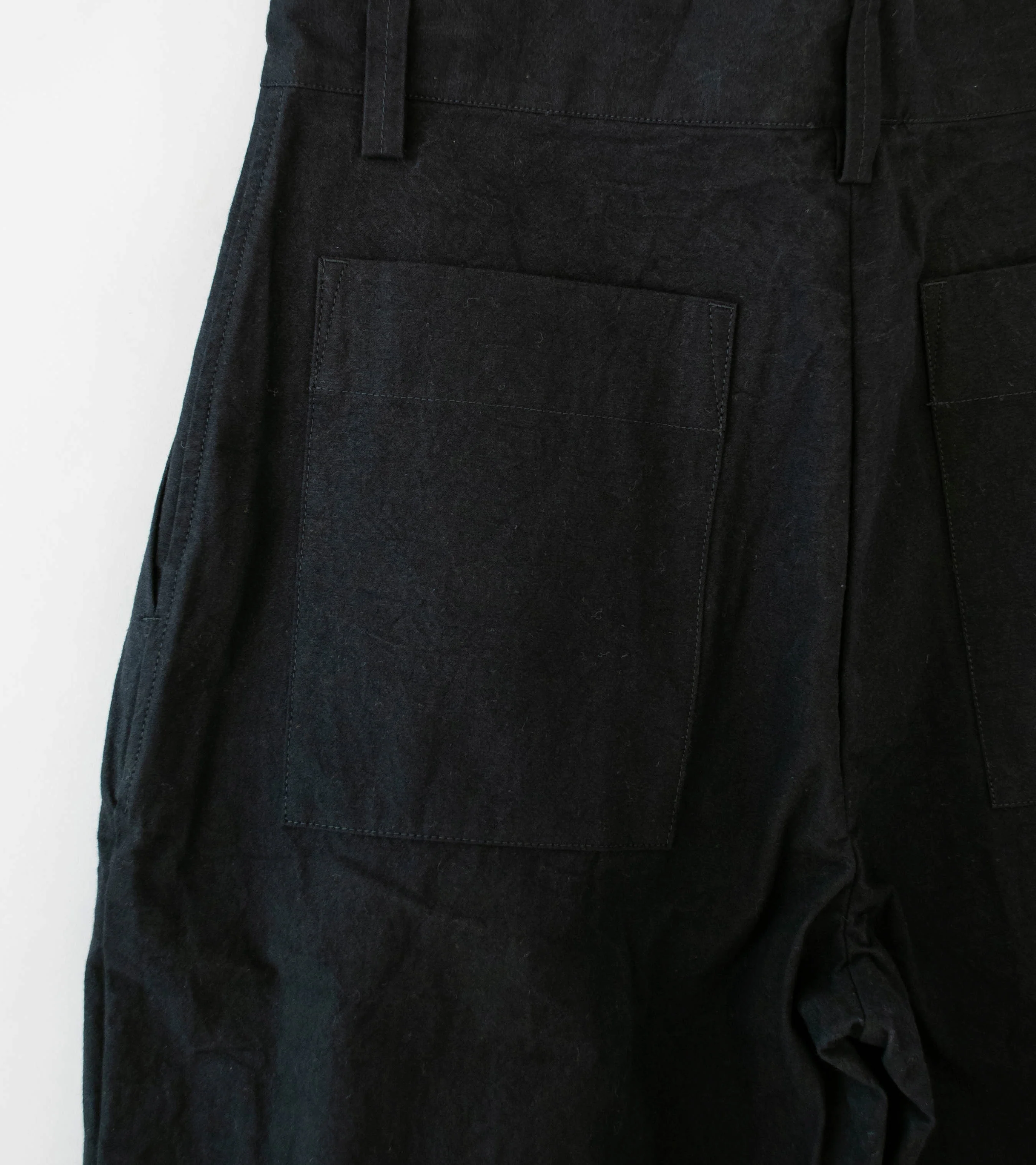 MAN-TLE 'R20 P4 Wide Pants' (Black Wax) - Image 6