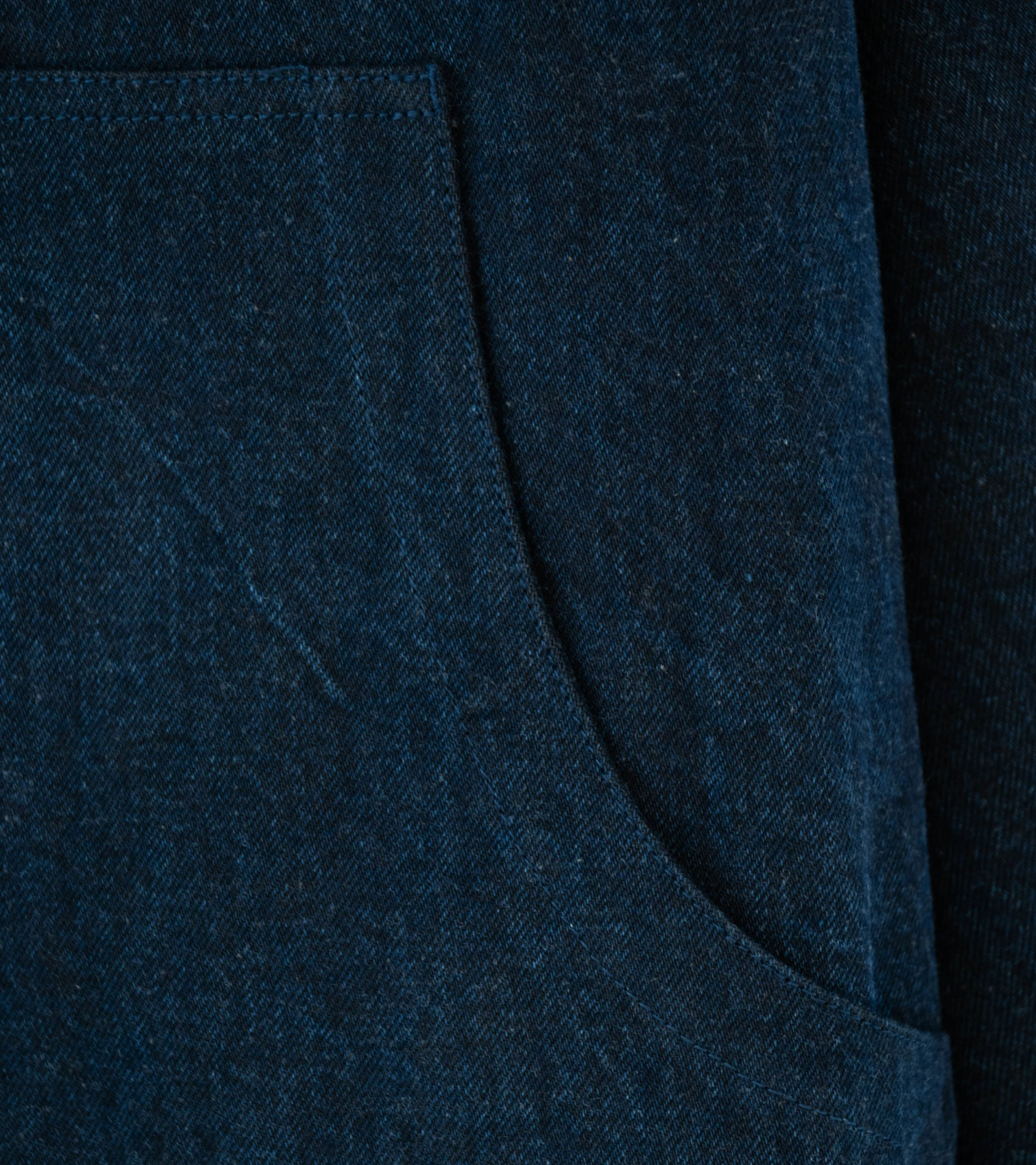 MAN-TLE 'R20 J3 Jebok Parka' (Blue Sumi Organic Denim) - Image 4