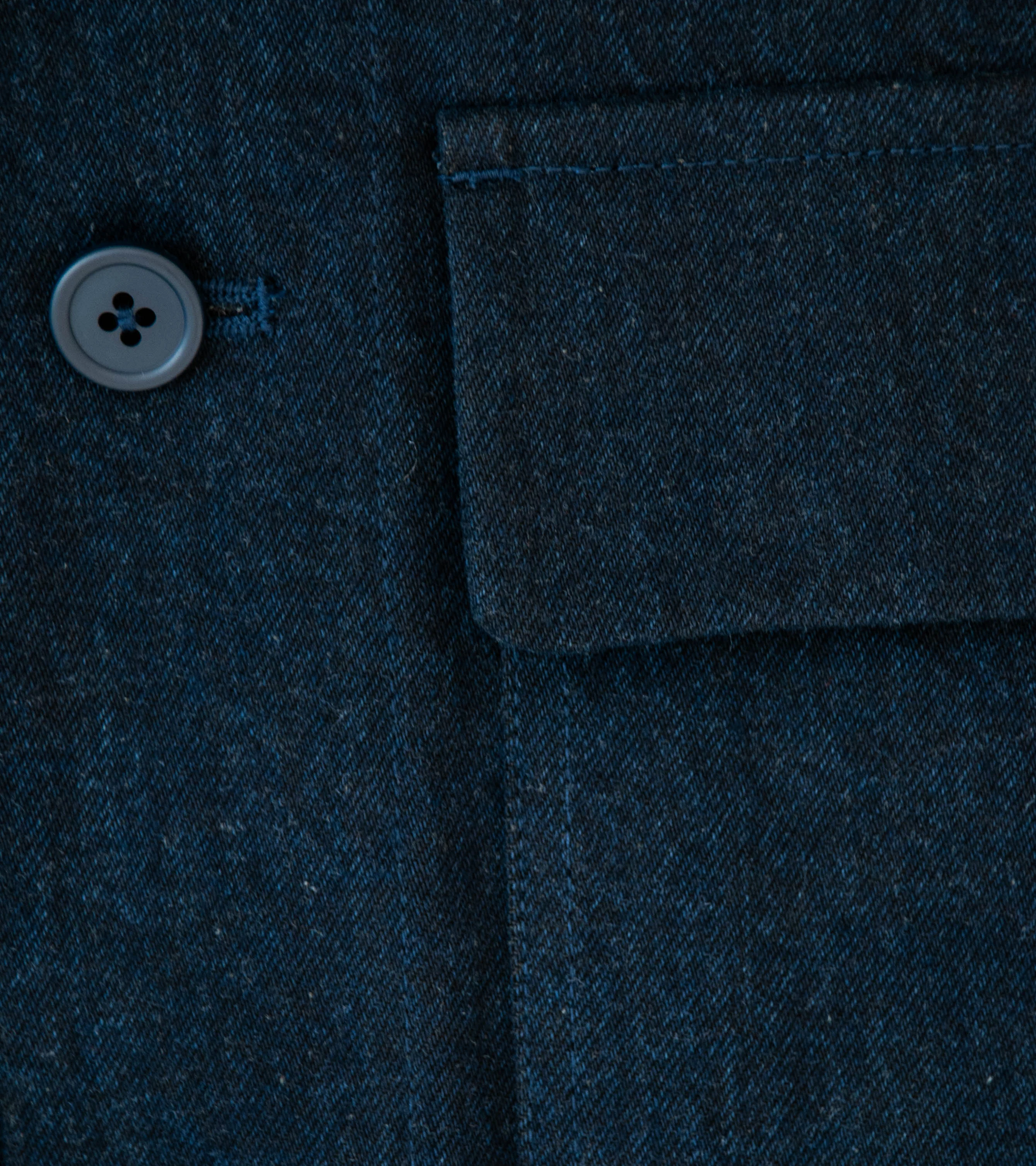 MAN-TLE 'R20 J5 Jebok Vest' (Blue Sumi Organic Denim) - Image 5