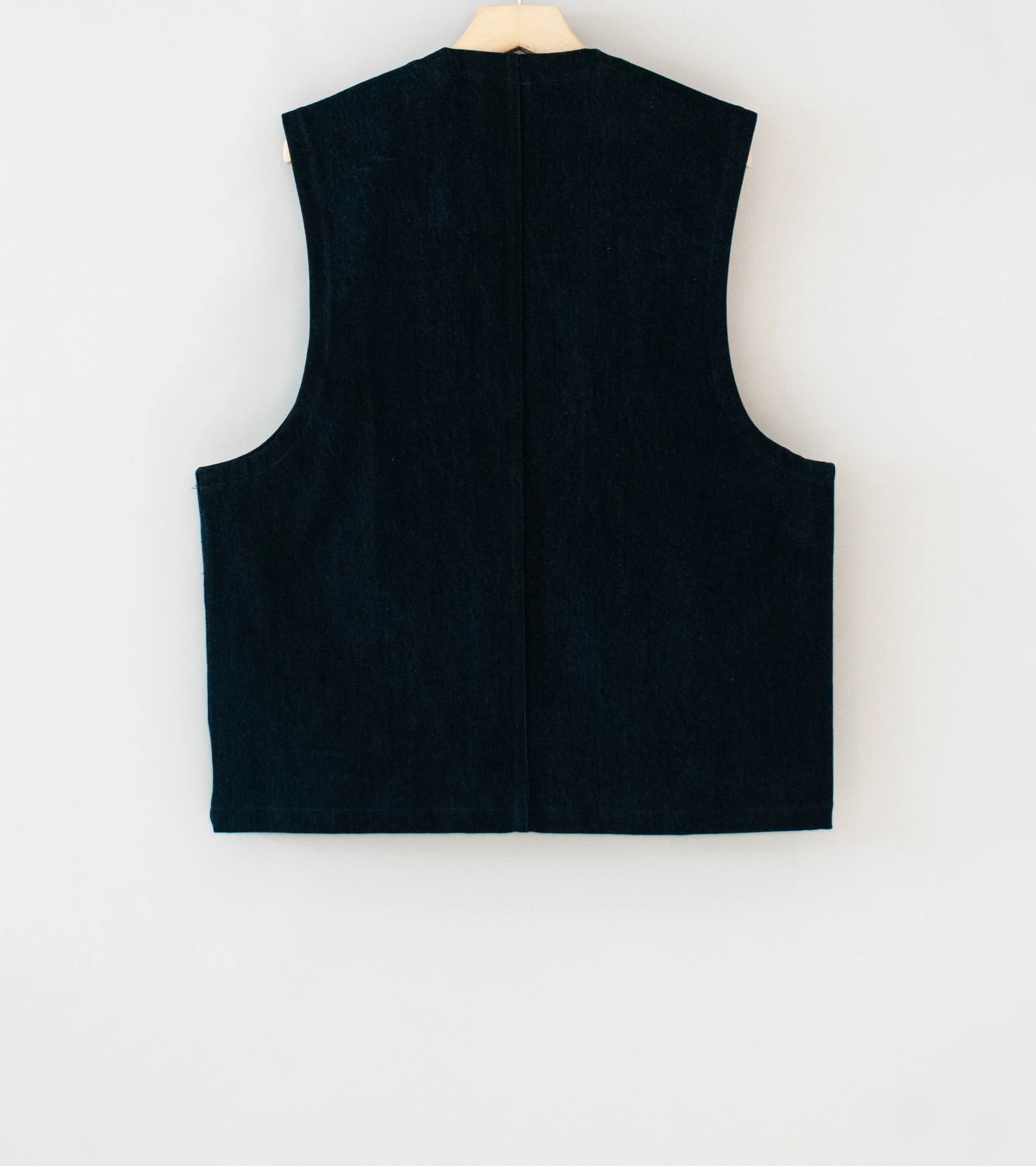 MAN-TLE 'R20 J5 Jebok Vest' (Blue Sumi Organic Denim) - Image 7