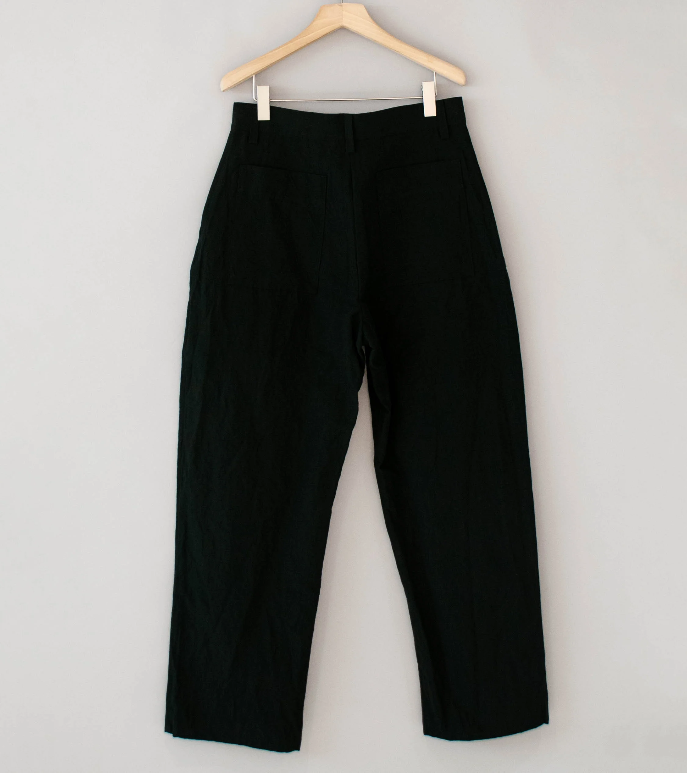 MAN-TLE 'R20 P4 Wide Pants' (Black Linen) - Image 5