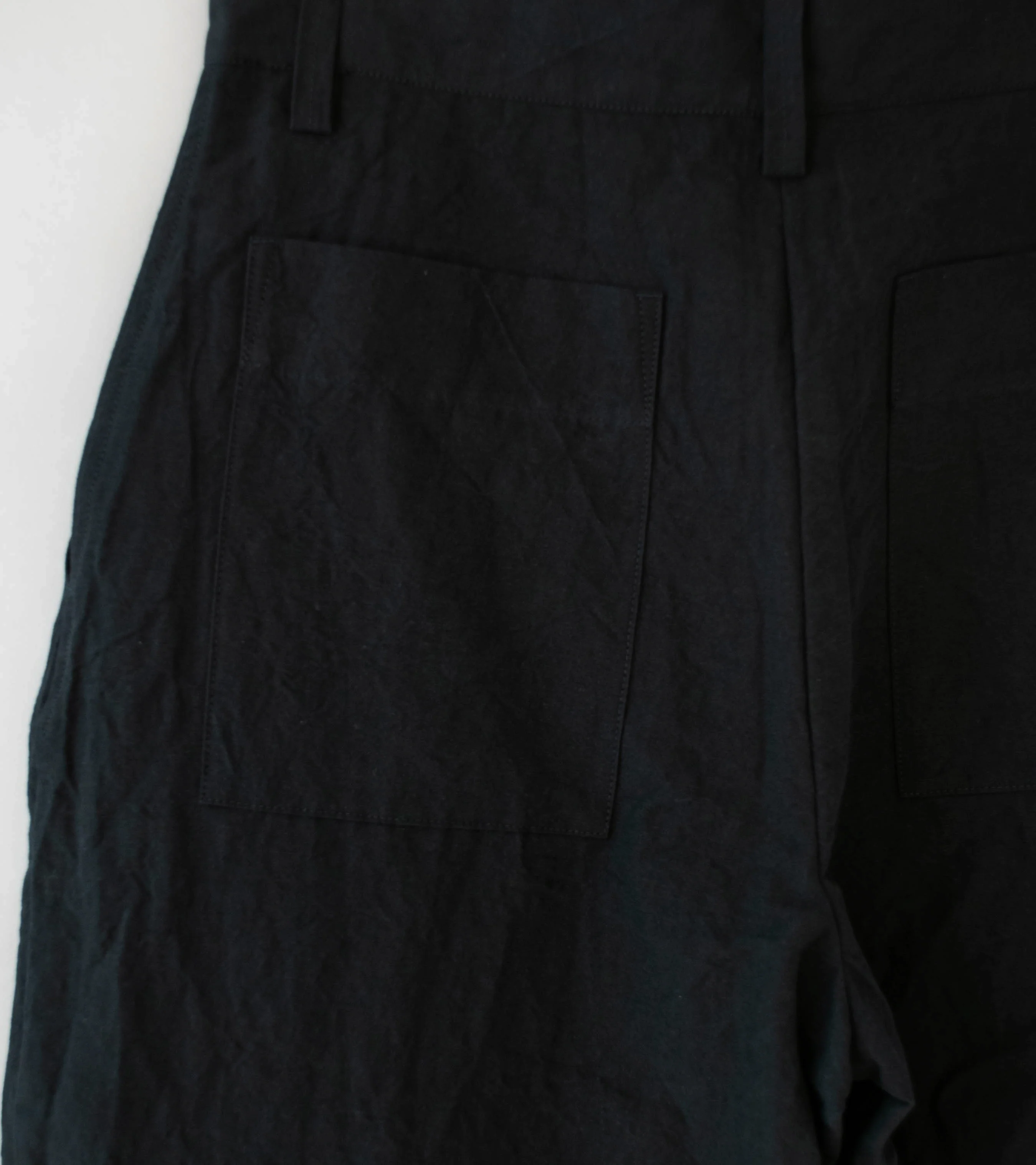 MAN-TLE 'R20 P4 Wide Pants' (Black Linen) - Image 6