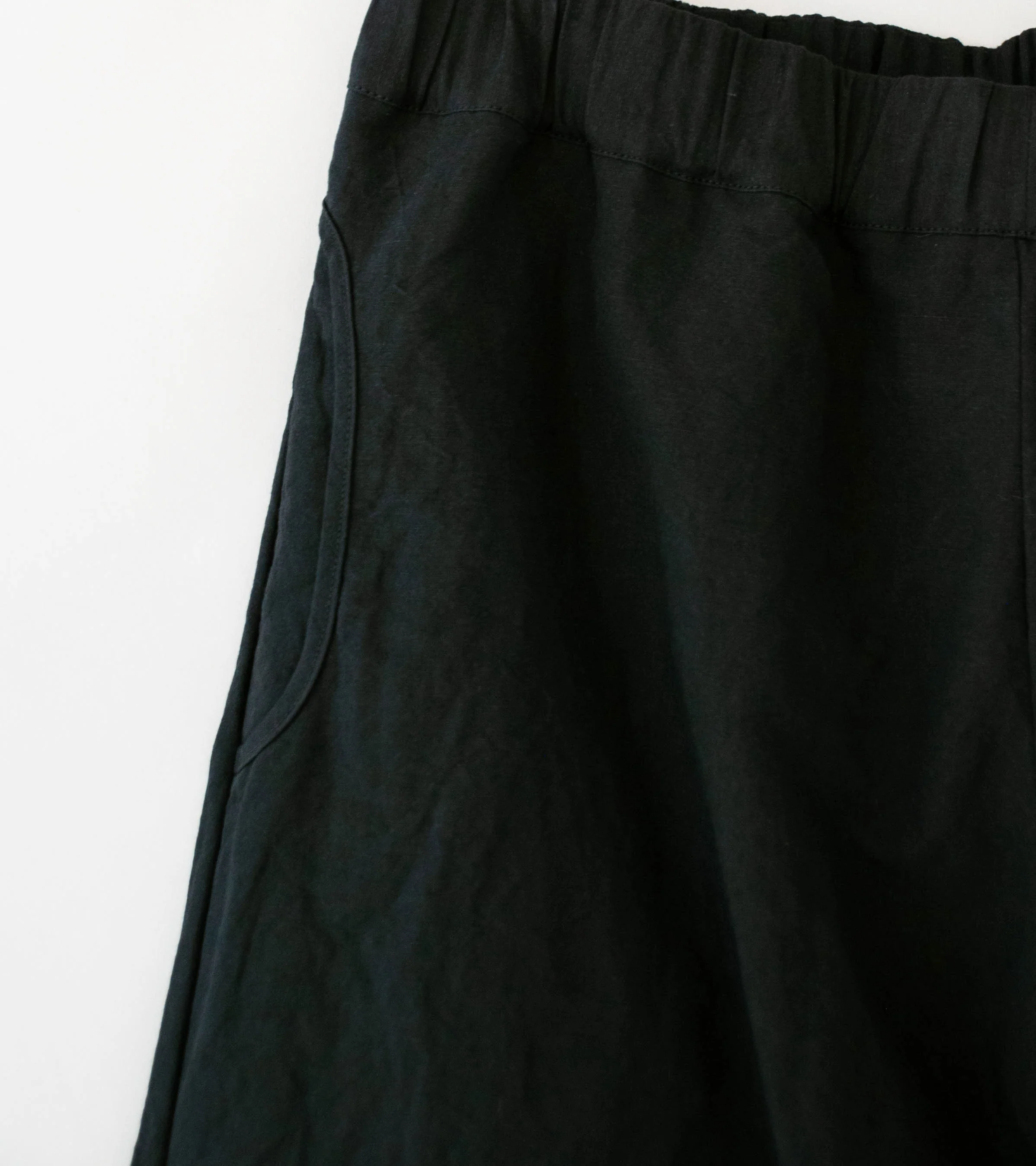 MAN-TLE 'R20 P5 Solid Pants' (Black Linen) - Image 2