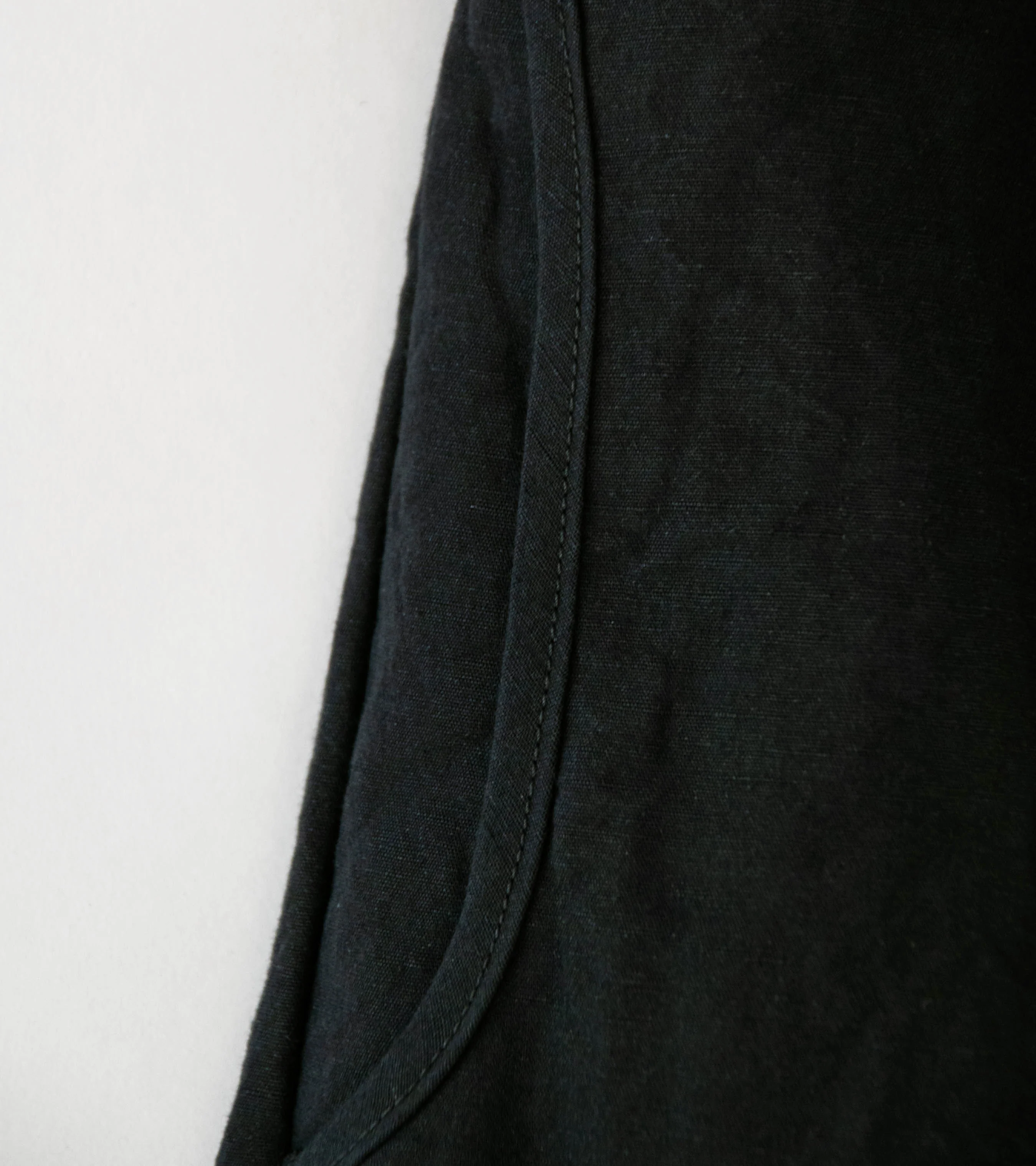 MAN-TLE 'R20 P5 Solid Pants' (Black Linen) - Image 3