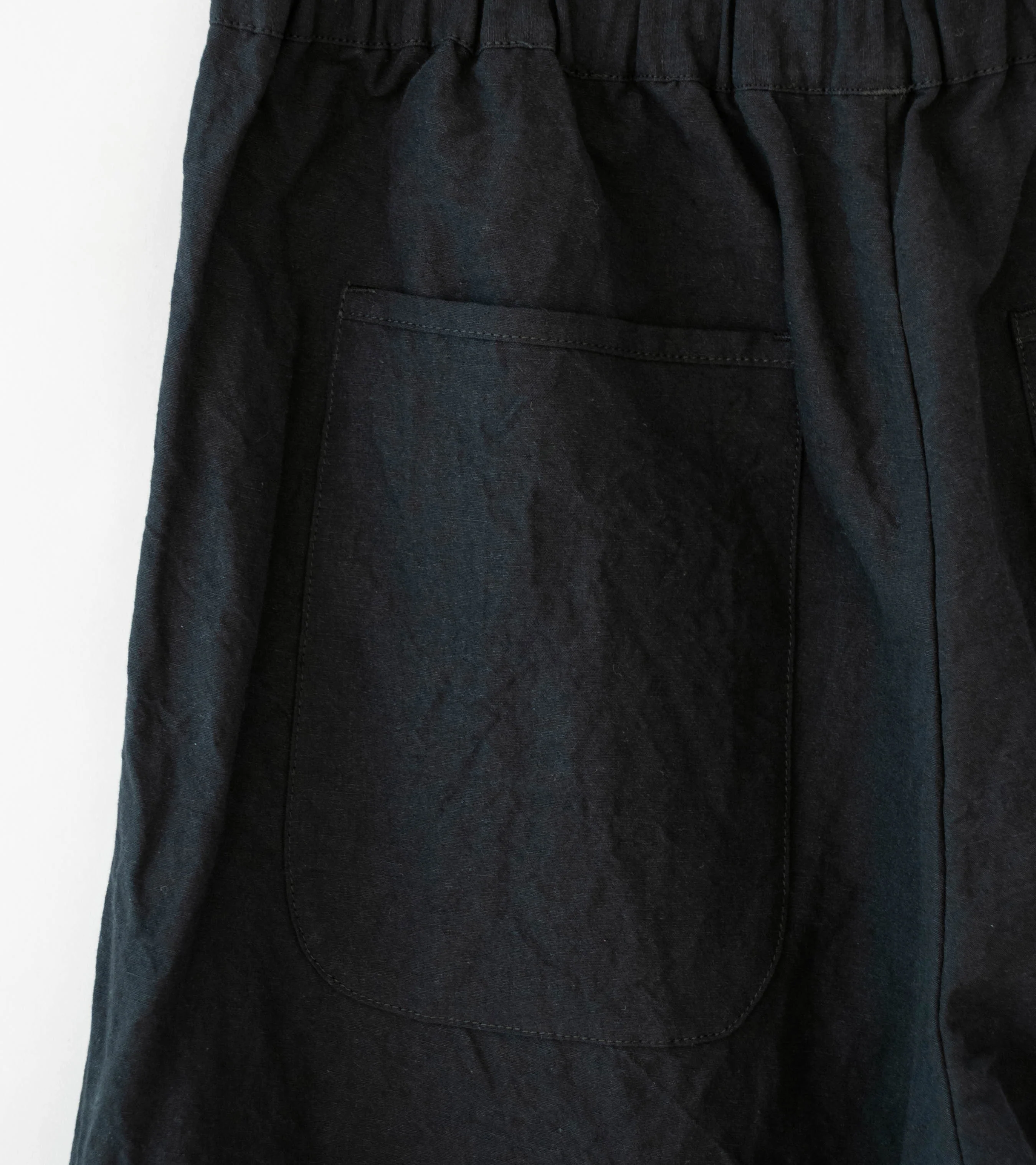 MAN-TLE 'R20 P5 Solid Pants' (Black Linen) - Image 6