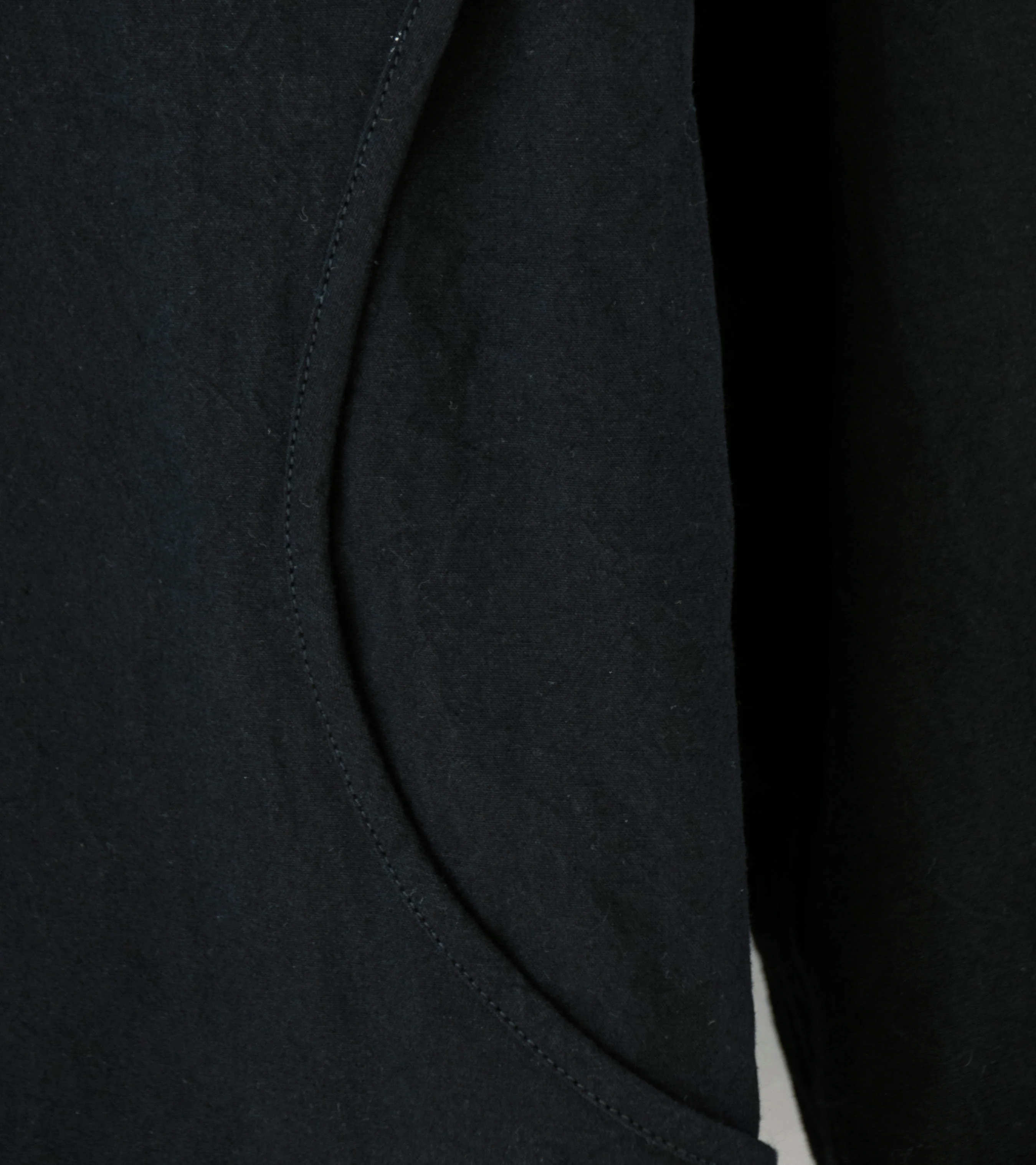 MAN-TLE 'R0 S3 Scoop Shirt' (Black Wax) - Image 4