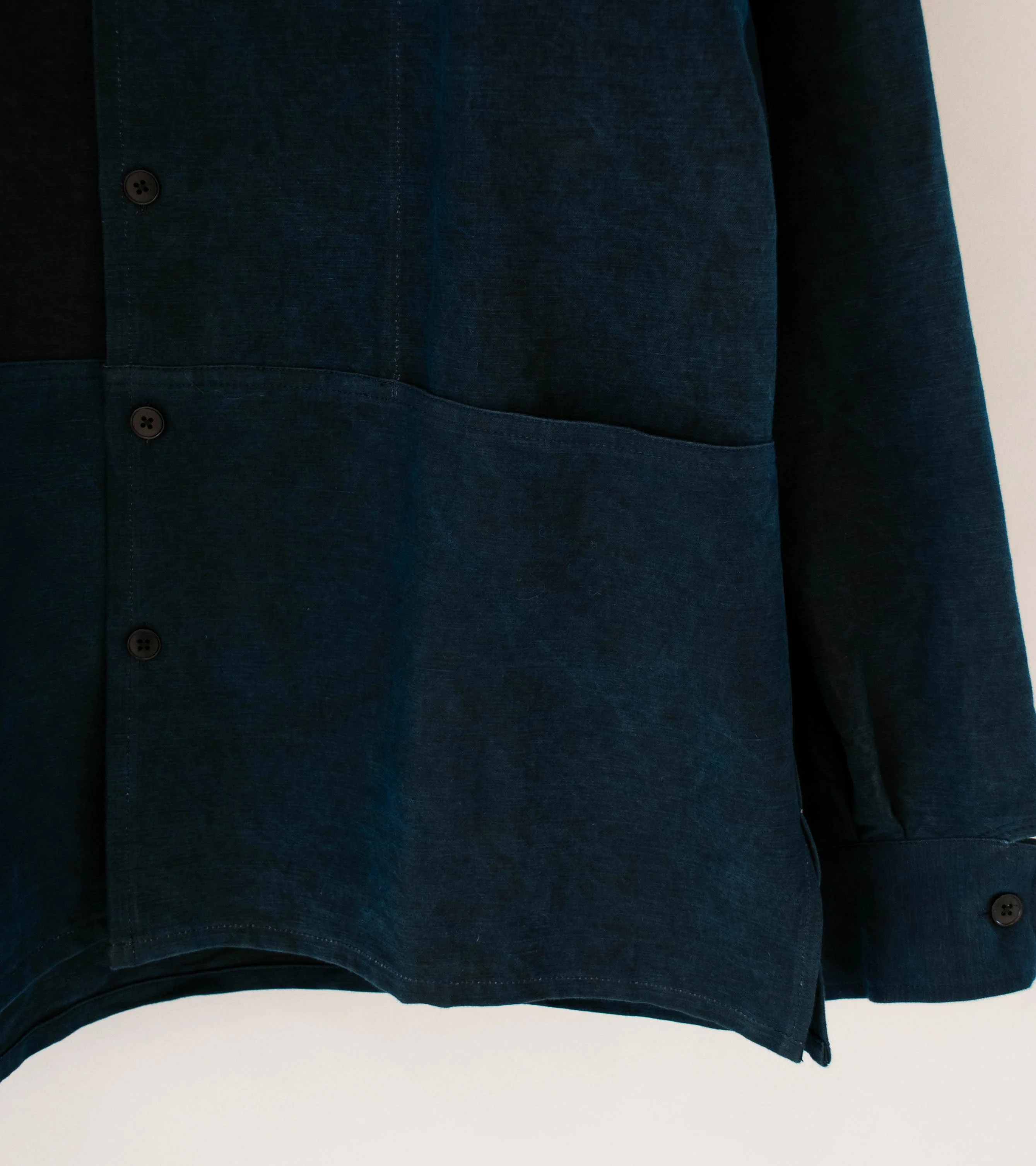 MAN-TLE 'R20 S5 Shop Shirt' (Sumi Indigo Double Cloth) - Image 3