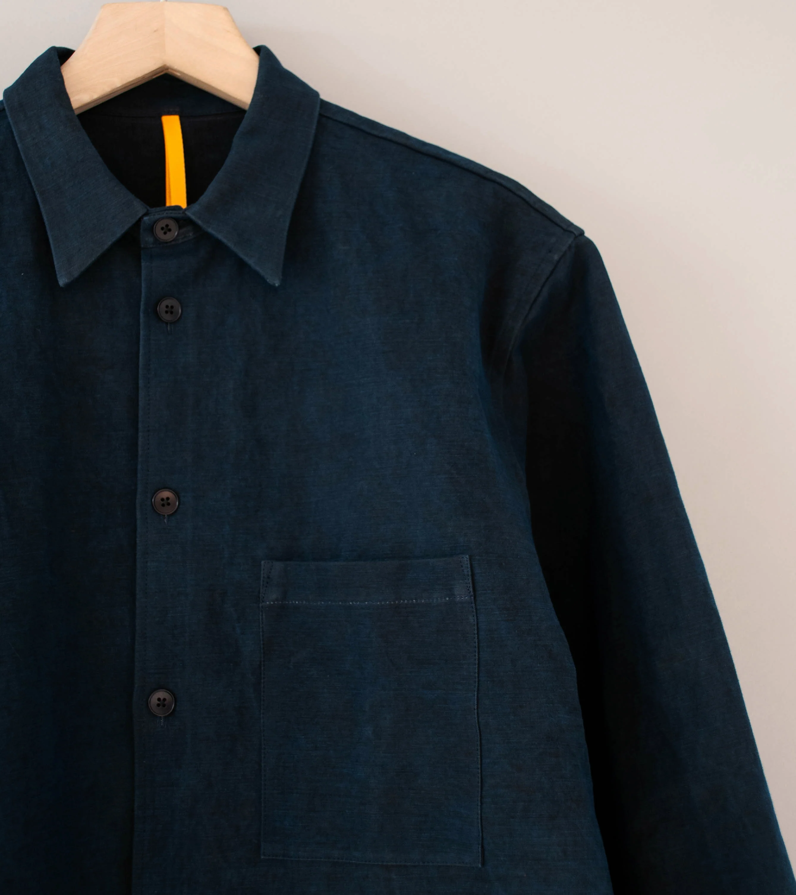 MAN-TLE 'R20 S8 Weather Shirt Pocket' (Sumi Indigo Double Cloth) - Image 2