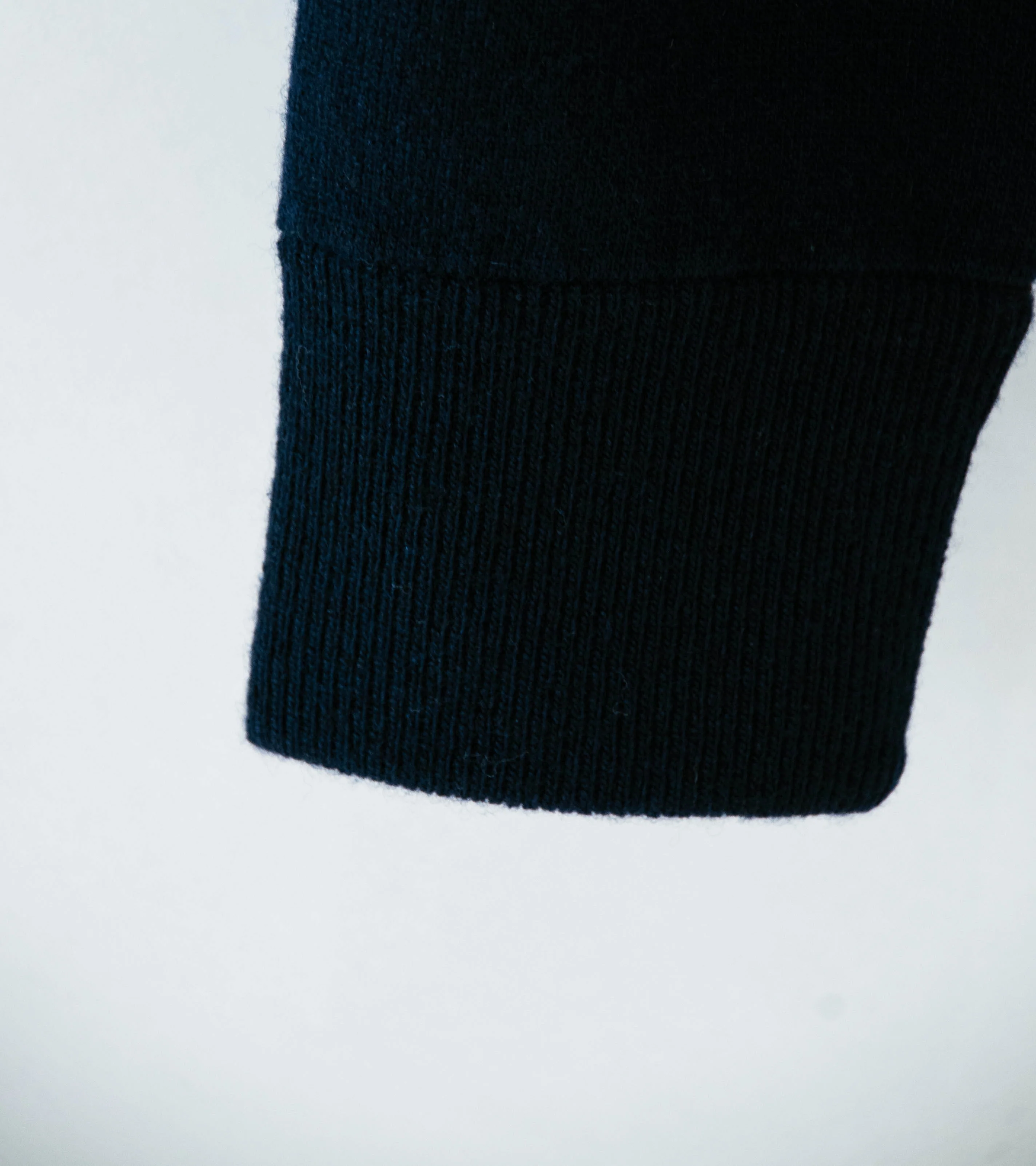 Margaret Howell 'Bonded Sweatshirt' (Navy Cashmere Merino) - Image 4