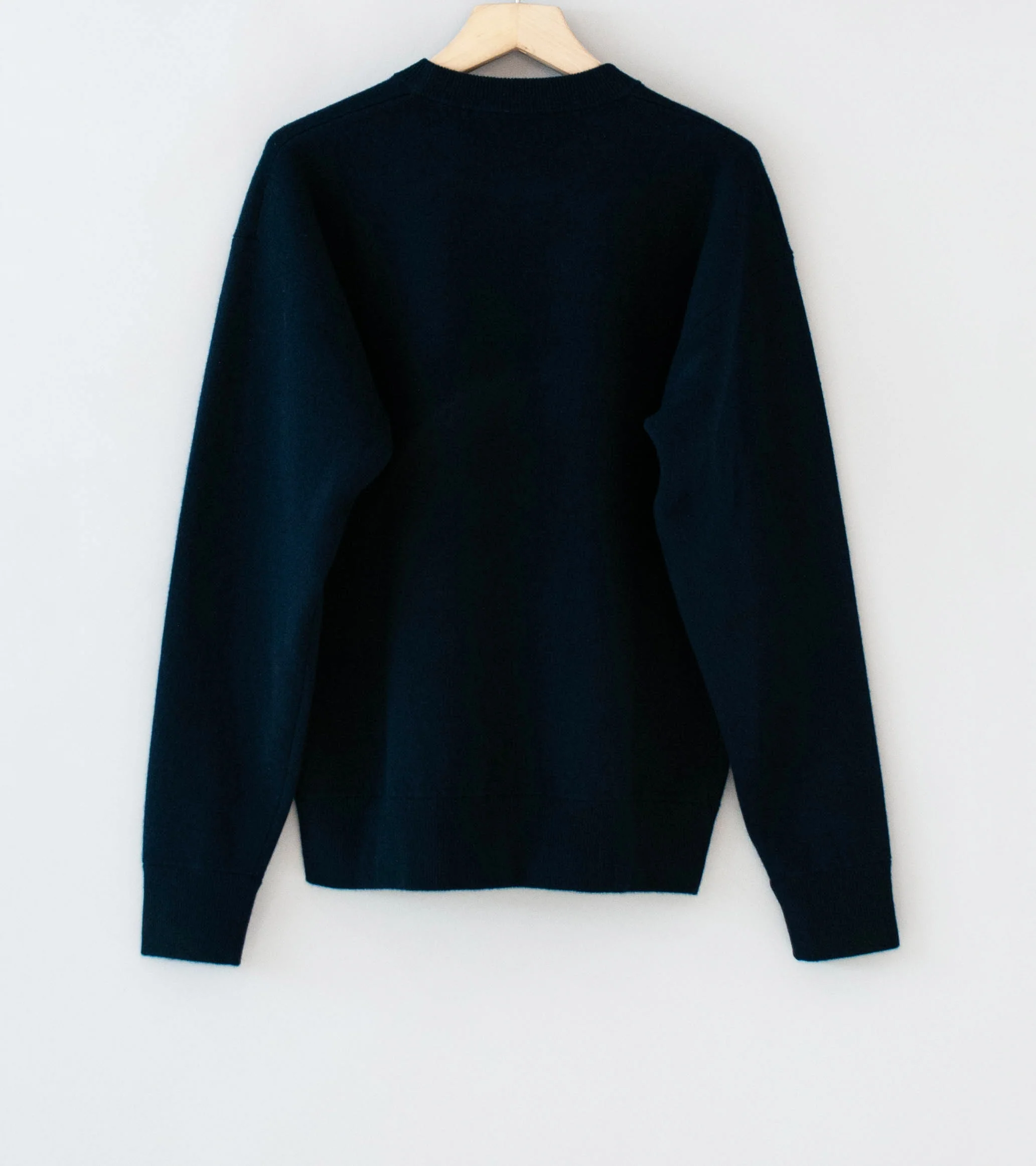 Margaret Howell 'Bonded Sweatshirt' (Navy Cashmere Merino) - Image 6
