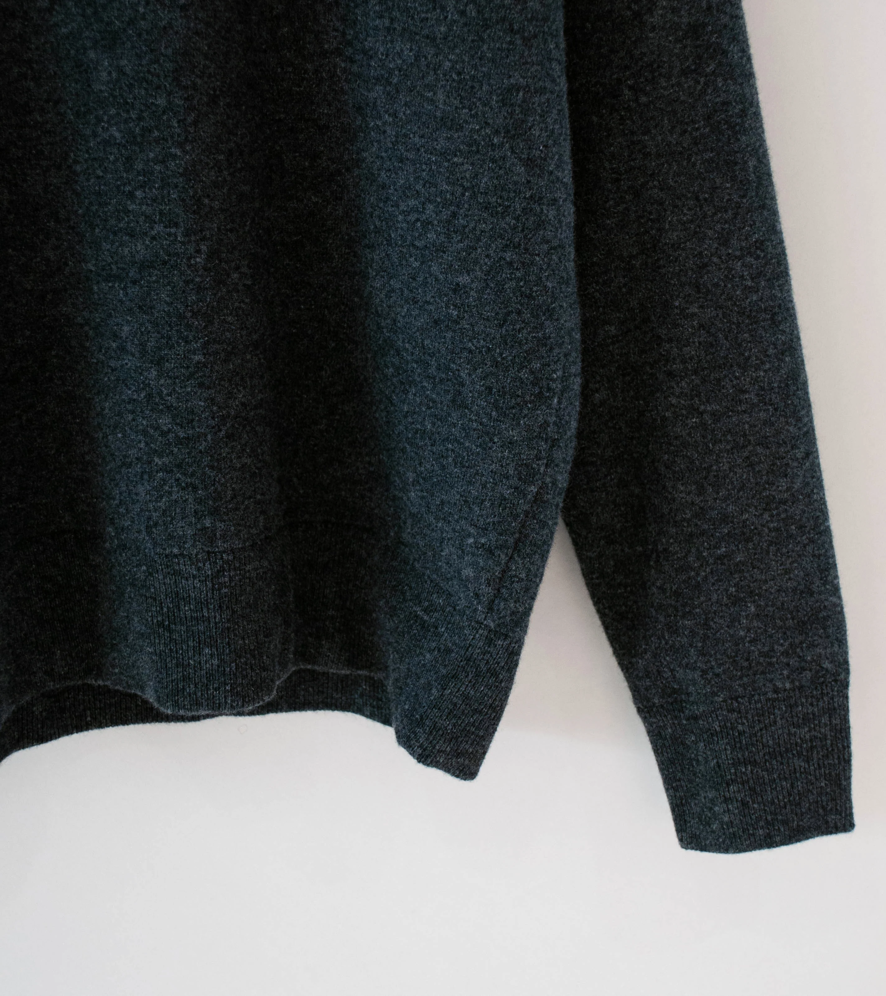 Margaret Howell 'Bonded Sweatshirt' (Storm Grey Cashmere Merino) - Image 3