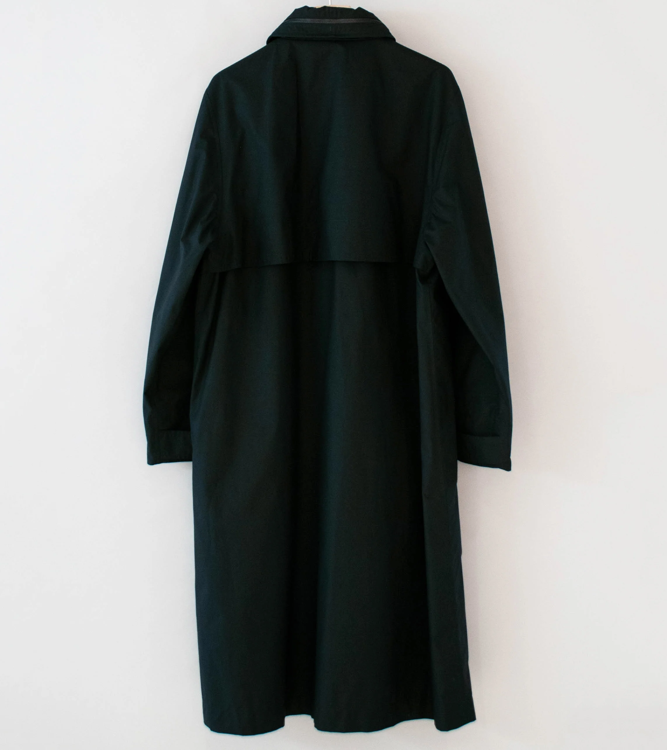 Margaret Howell 'Lightweight Mac' (Black Ventile Dry Cotton Poplin) - Image 9