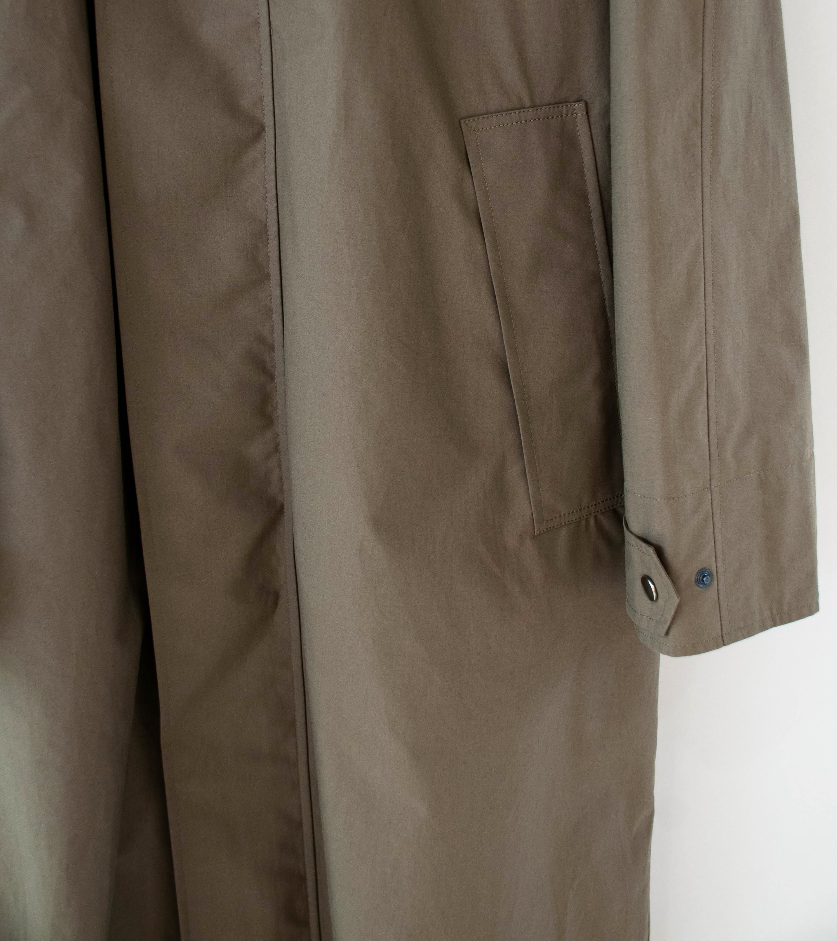 Margaret Howell 'Lightweight Mac' (Khaki Ventile Dry Cotton Poplin) - Image 5