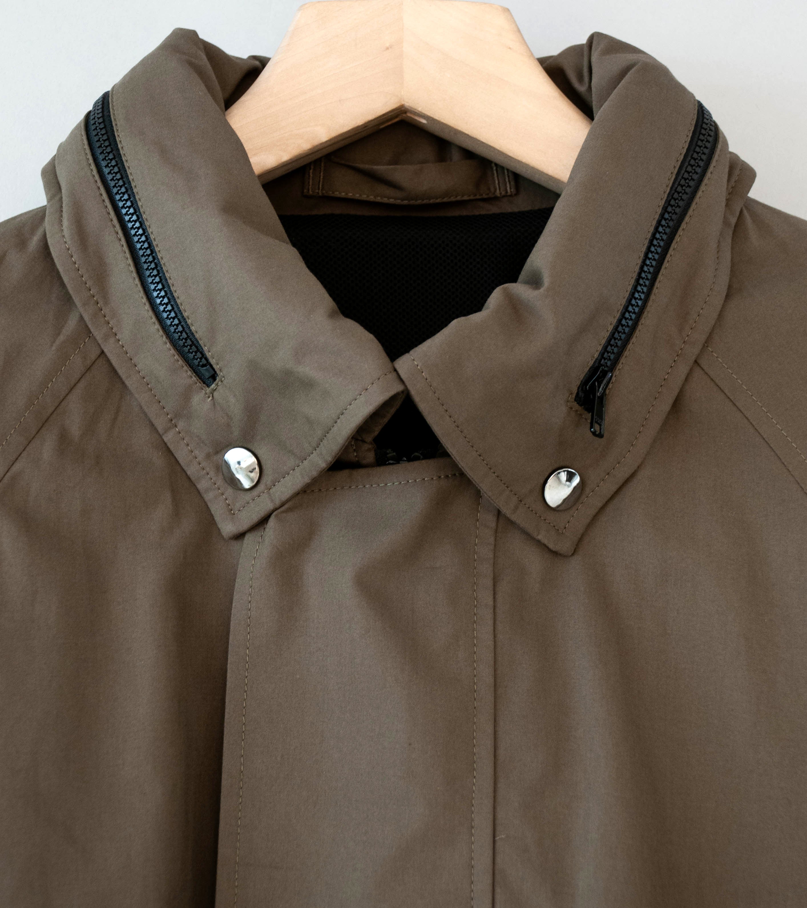Margaret Howell 'Lightweight Mac' (Khaki Ventile Dry Cotton Poplin) - Image 7